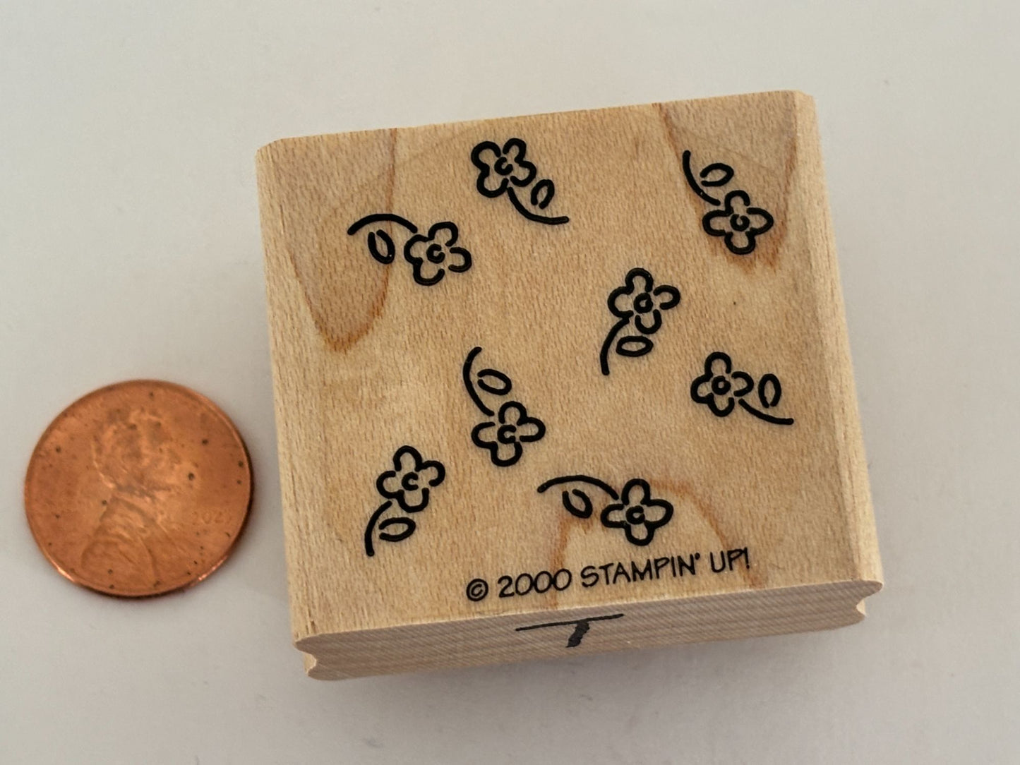 Stampin Up Rubber Stamp Small Flower Background Floral Spring Card Making Craft