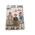 New Look 6402 Sewing Pattern Little Girls Play Dress Casual School Sz 4-9 UC