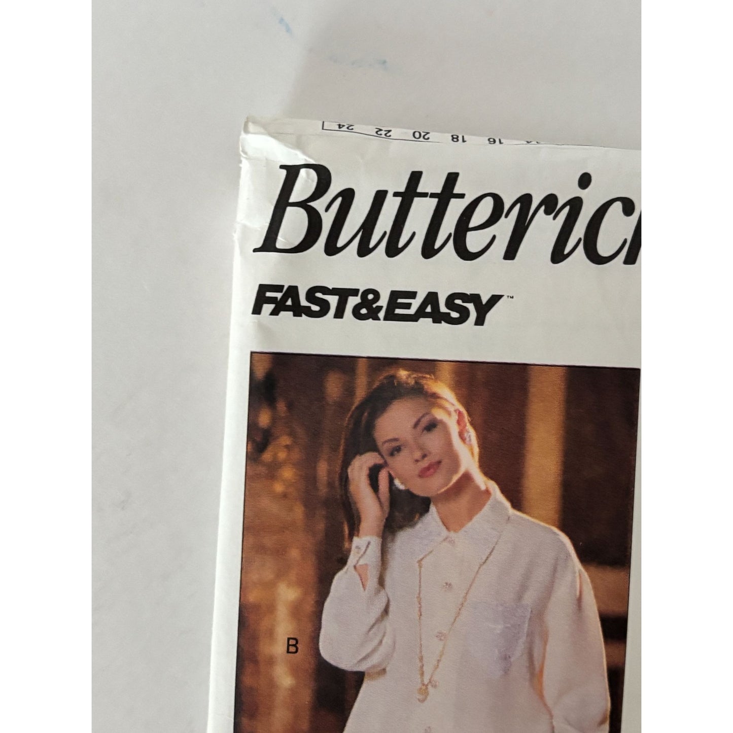 Butterick Sewing Pattern 6539 90s Minimalist Shirt Pants Quiet Luxury Capsule Wardrobe 12-16 Uncut
