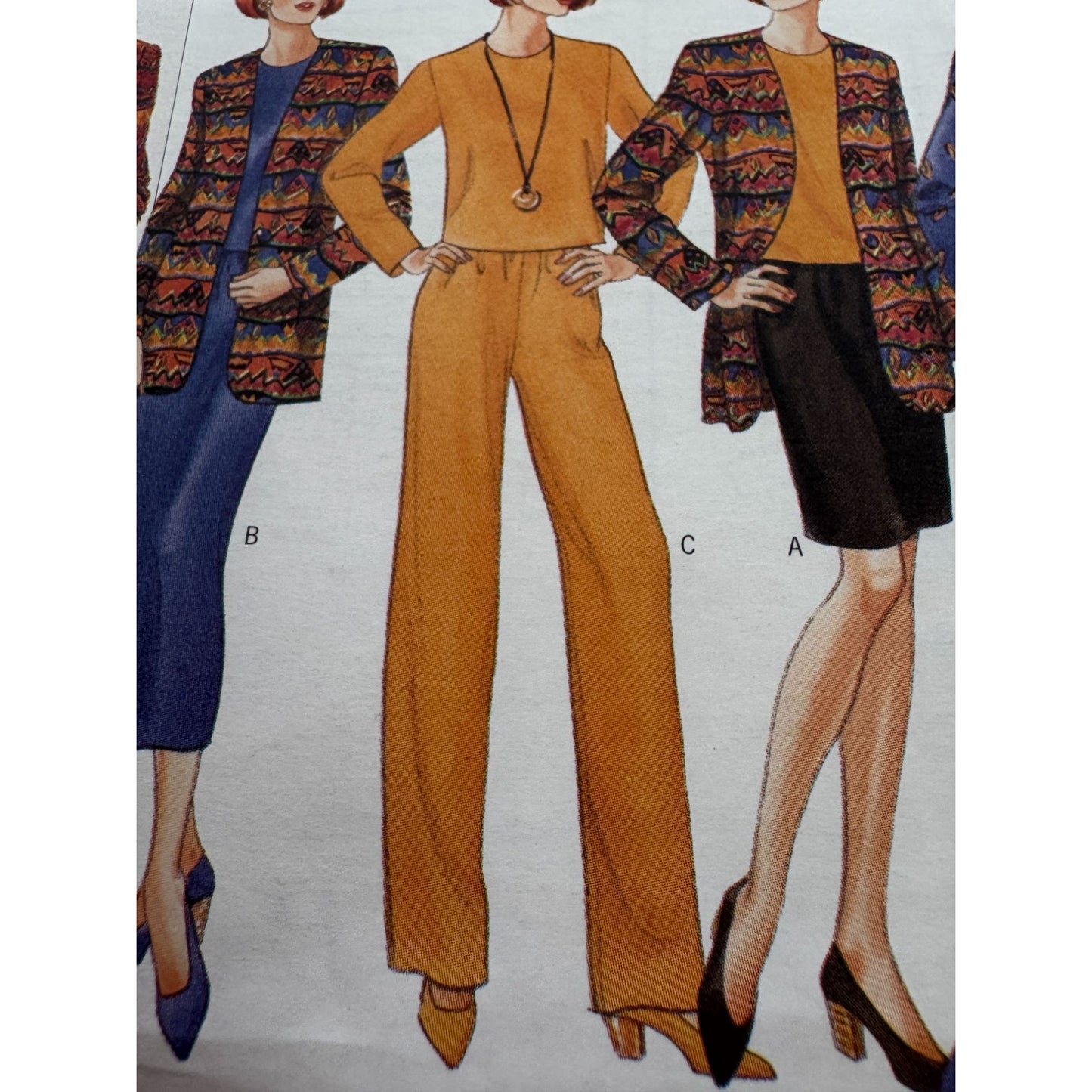Butterick Sewing Pattern 4305  Jacket Top Skirt Pants 12 14 16 Classics 1990s UC
