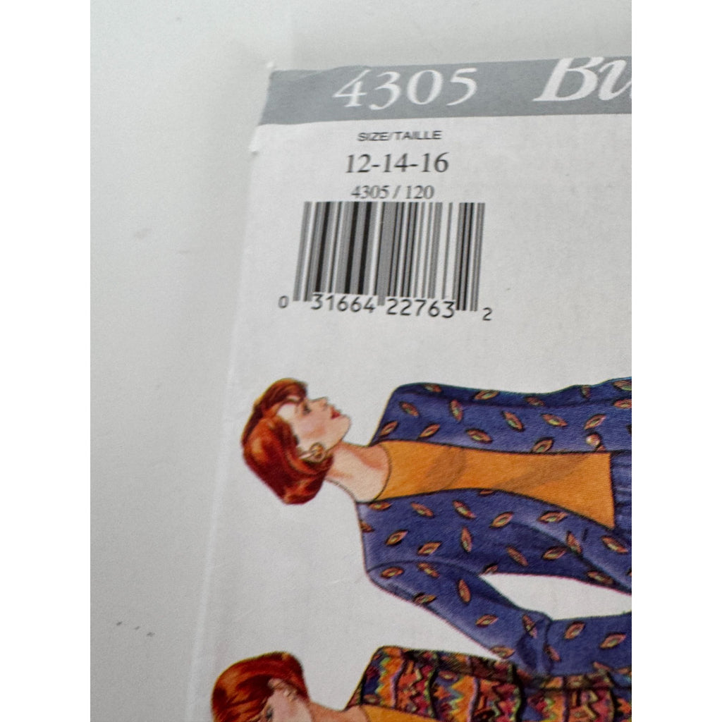 Butterick Sewing Pattern 4305  Jacket Top Skirt Pants 12 14 16 Classics 1990s UC