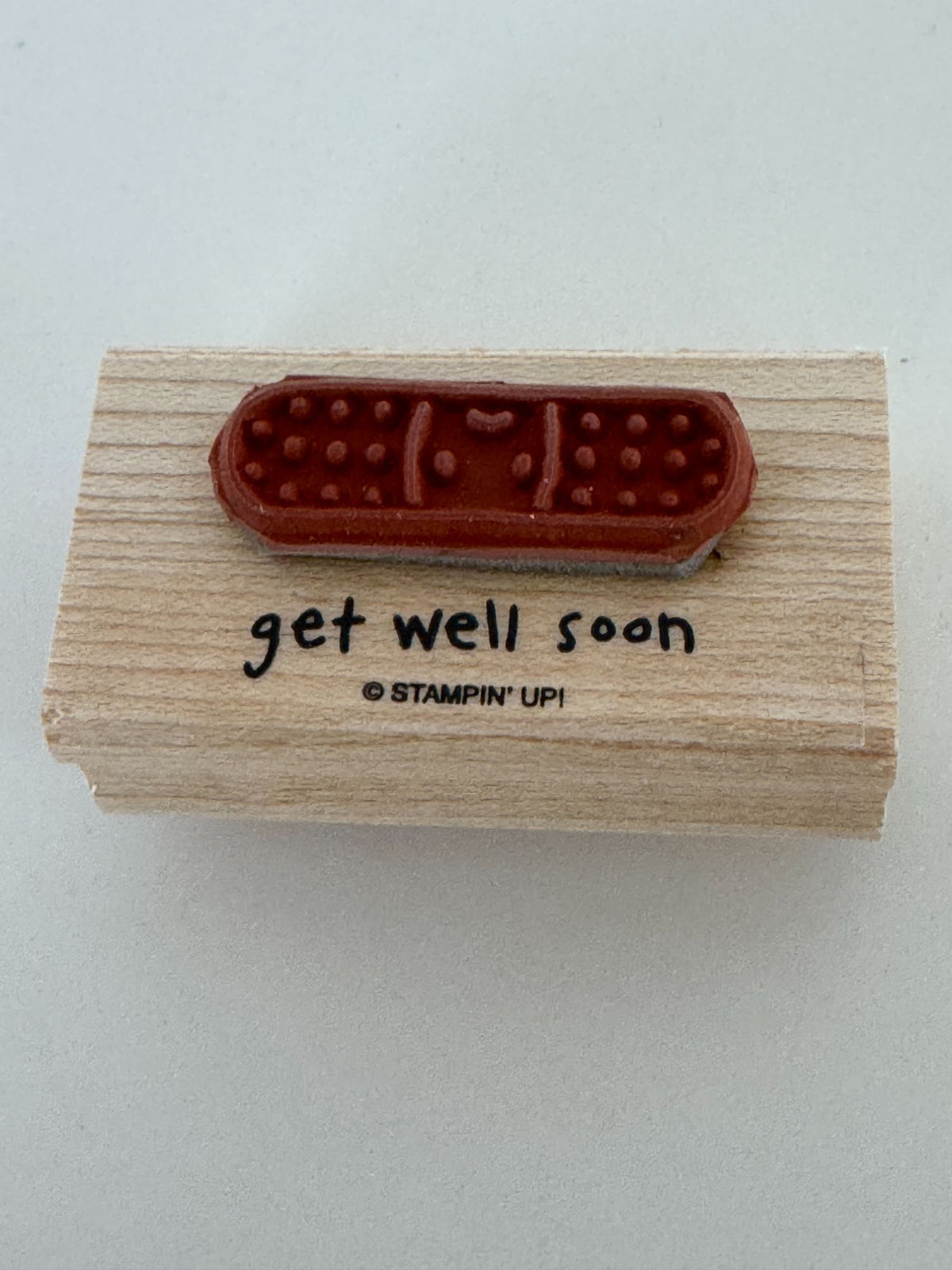 Stampin Up Rubber Stamps Wellness Wishes Get Well Soon Sick as Dog Funny Words