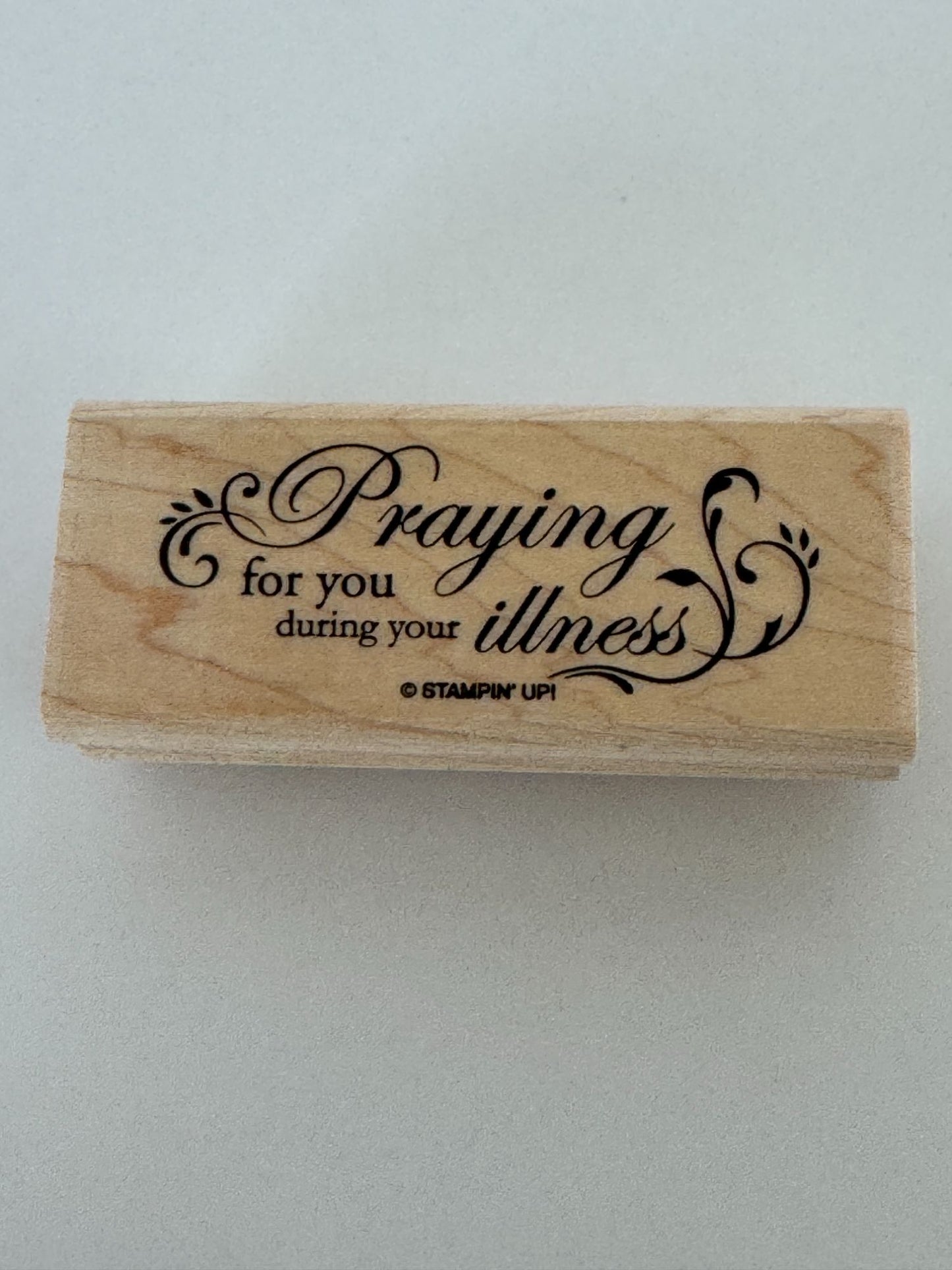 Stampin Up Rubber Stamps Wellness Wishes Get Well Soon Sick as Dog Funny Words