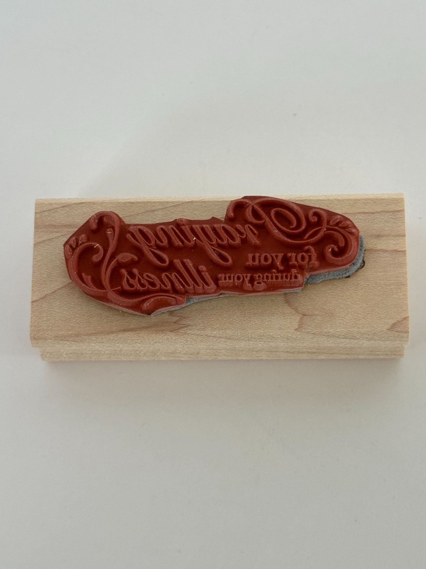 Stampin Up Rubber Stamps Wellness Wishes Get Well Soon Sick as Dog Funny Words