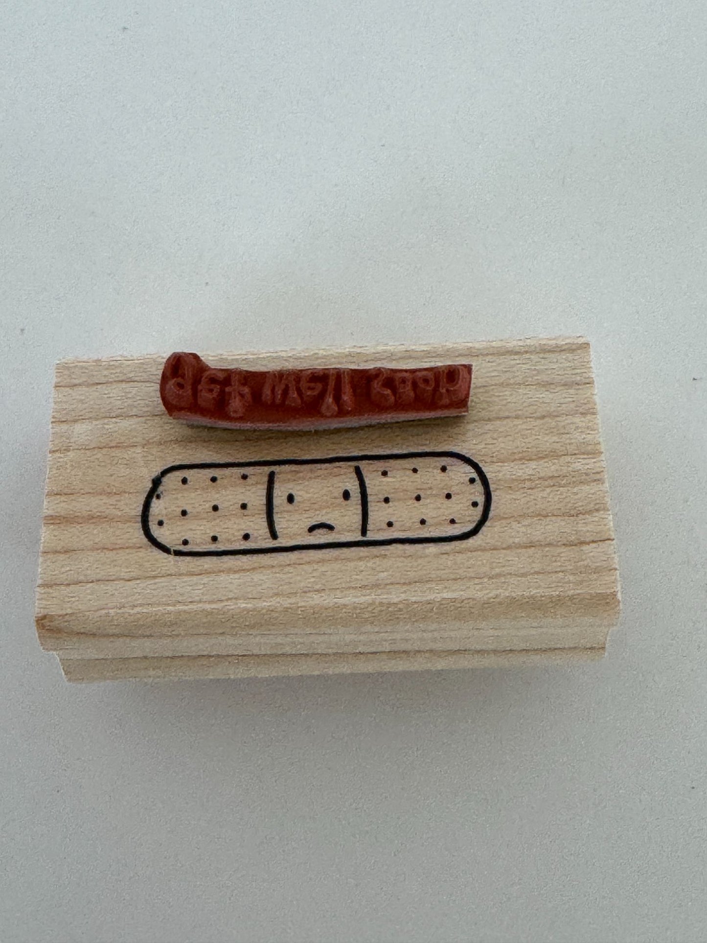 Stampin Up Rubber Stamps Wellness Wishes Get Well Soon Sick as Dog Funny Words