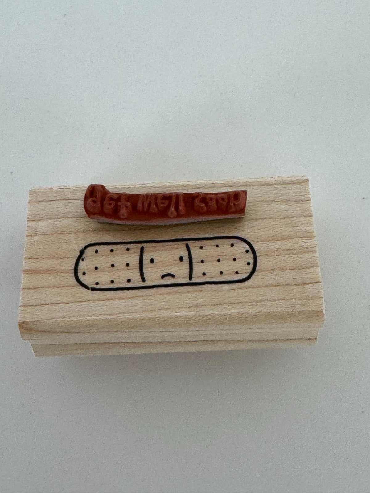 Stampin Up Rubber Stamps Wellness Wishes Get Well Soon Sick as Dog Funny Words