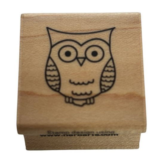 Hero Arts Rubber Stamp Tiny Owl Wisdom Animal Nature Card Making Reading Smart