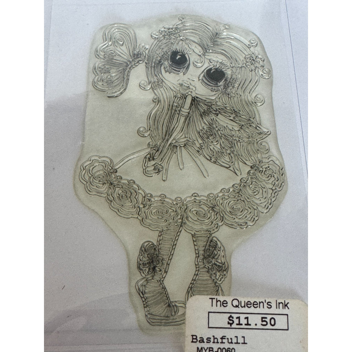 Sherri Baldy My-Besties Bashfull Butterfly Clear Stamp Fairy Card Making Craft
