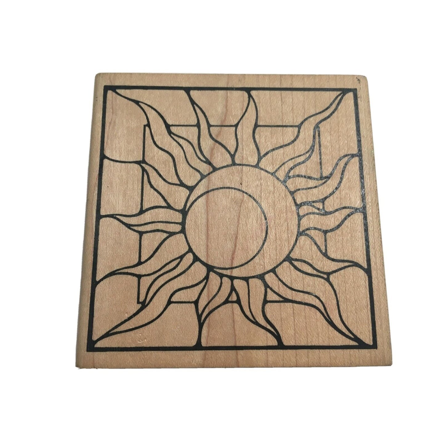 Judikins Day & Night Sun Moon Square Abstract Rubber Stamp Card Making Craft Art