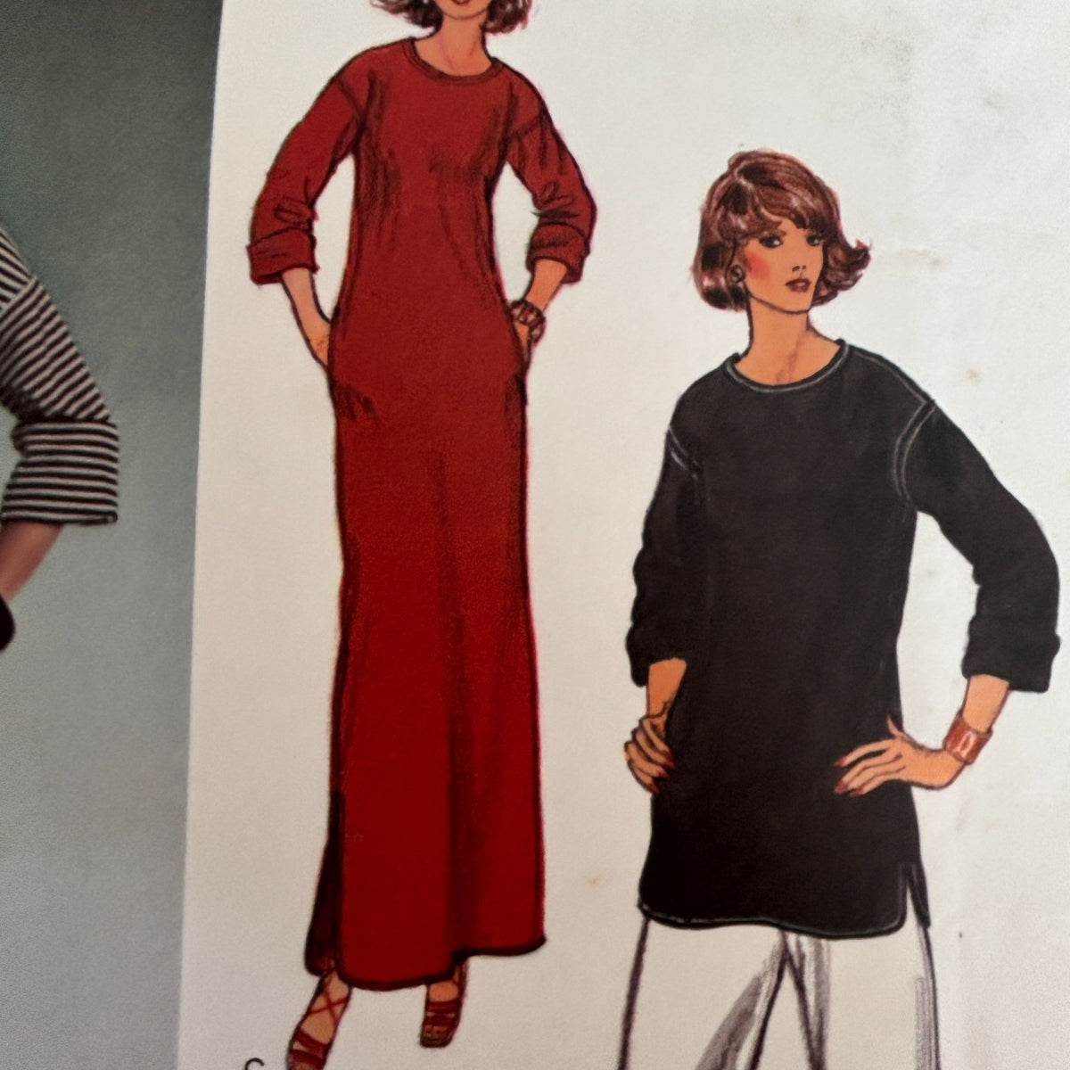 Vogue Sewing Pattern 1454 American Designer Top Dress Pants Bill Blass 12 Uncut