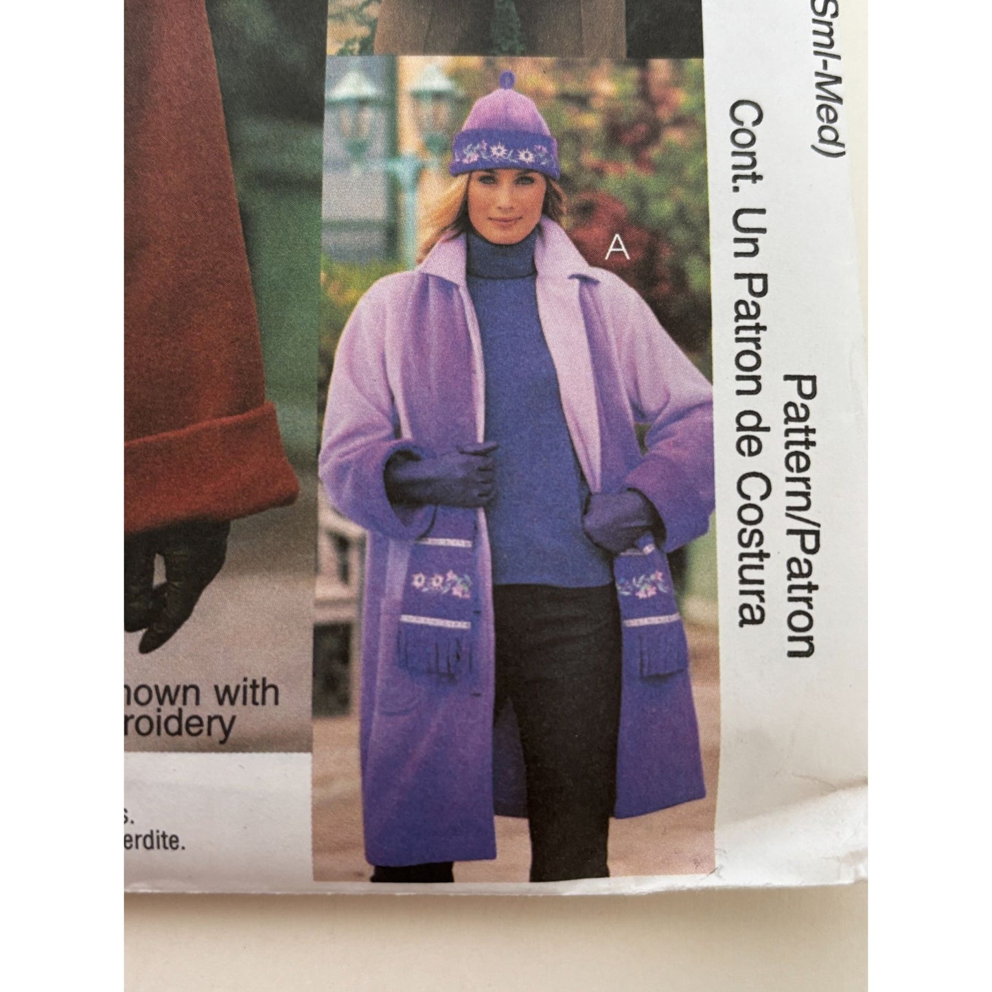 McCalls Sewing Pattern 3788 Winter Fleece Jackets Hats Scarf Misses XS S M 4-14