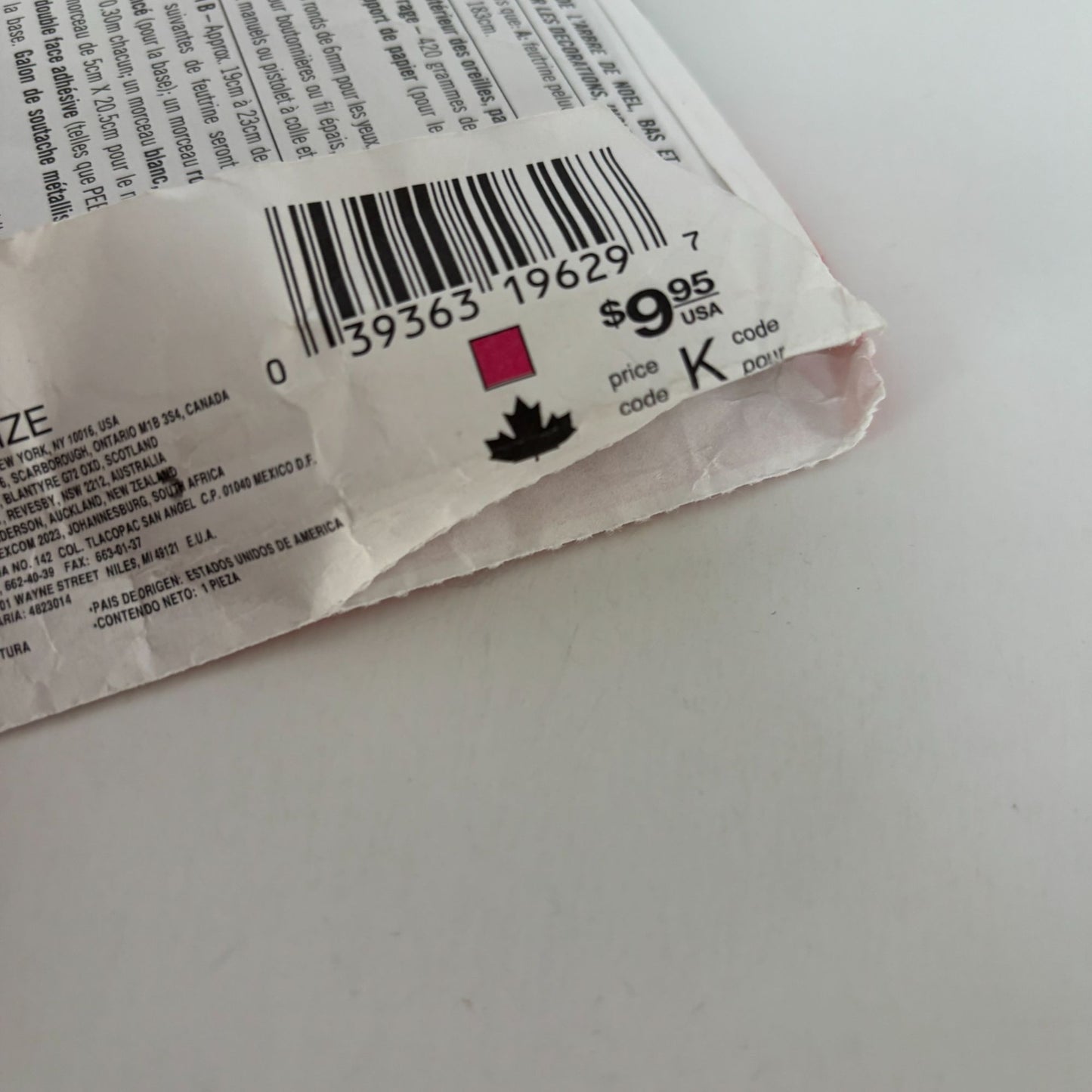 Simplicity Sewing Pattern 7421 Holiday Ornament Christmas Tree Skirt Stocking UC