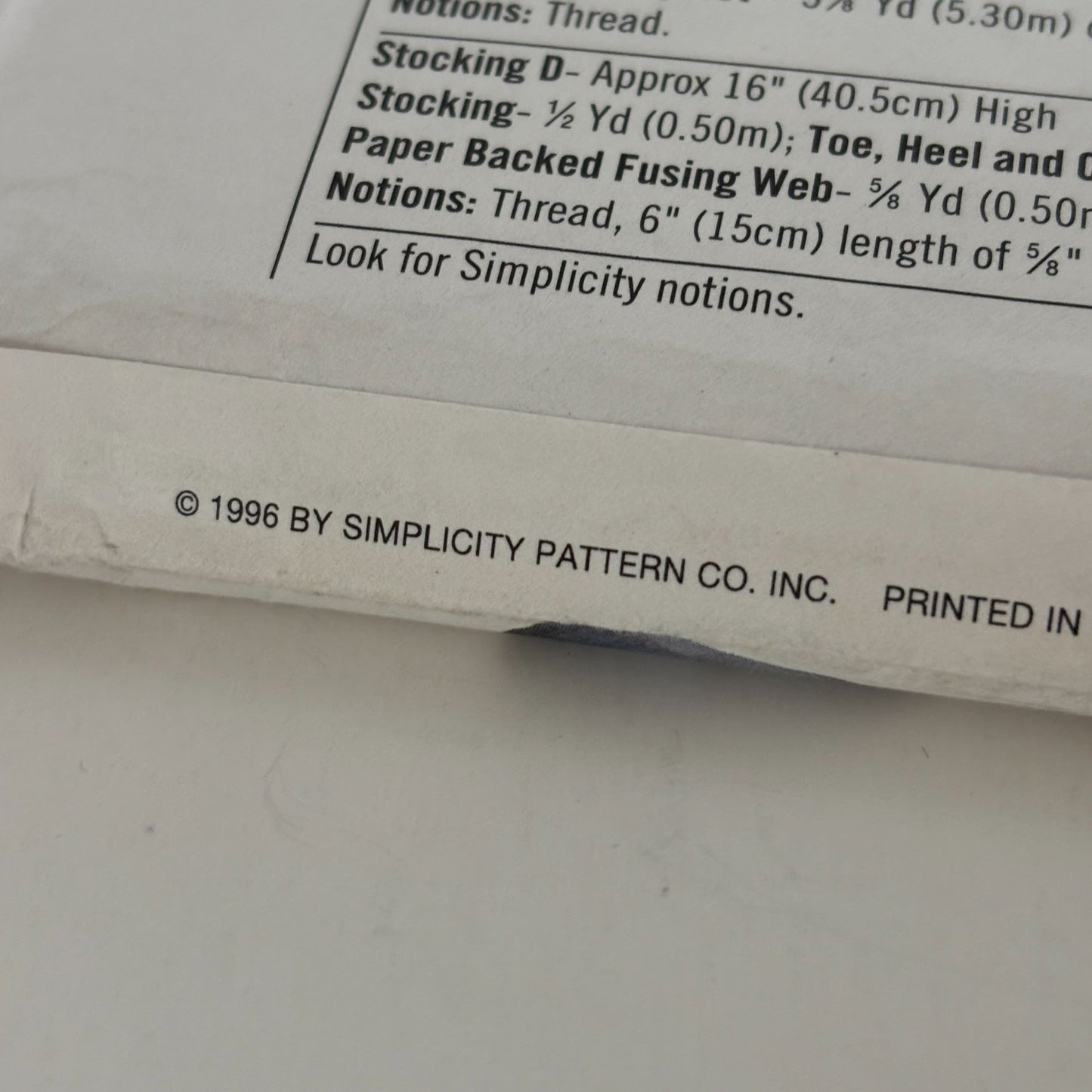 Simplicity Sewing Pattern 7421 Holiday Ornament Christmas Tree Skirt Stocking UC