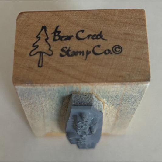 Bear Creek Rubber Stamp Happy Easter Card Making Words Small Spring Wood Mounted