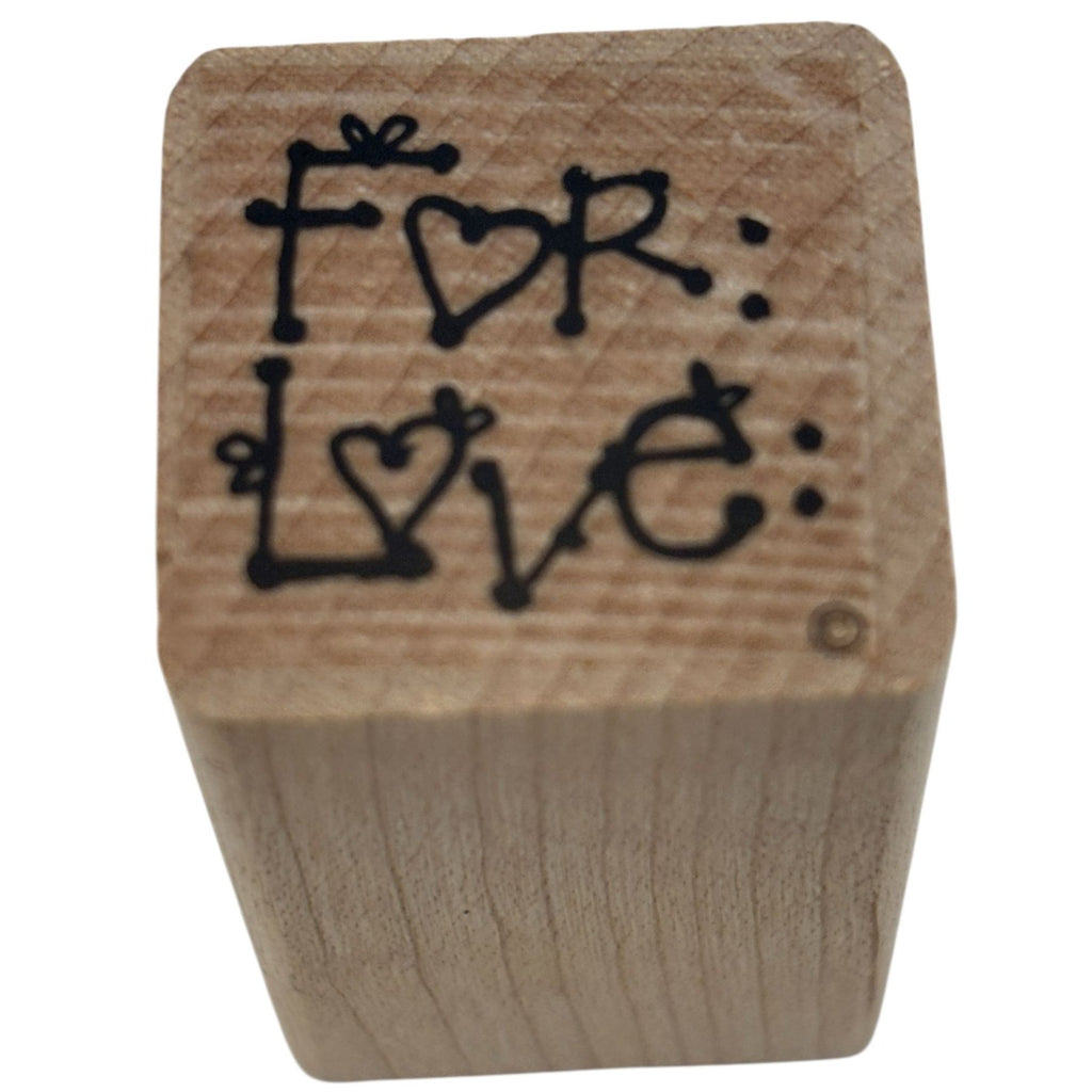DOTS Rubber Stamp For Love To From Gift Tag Card Making Words Sentiment 1 Inch