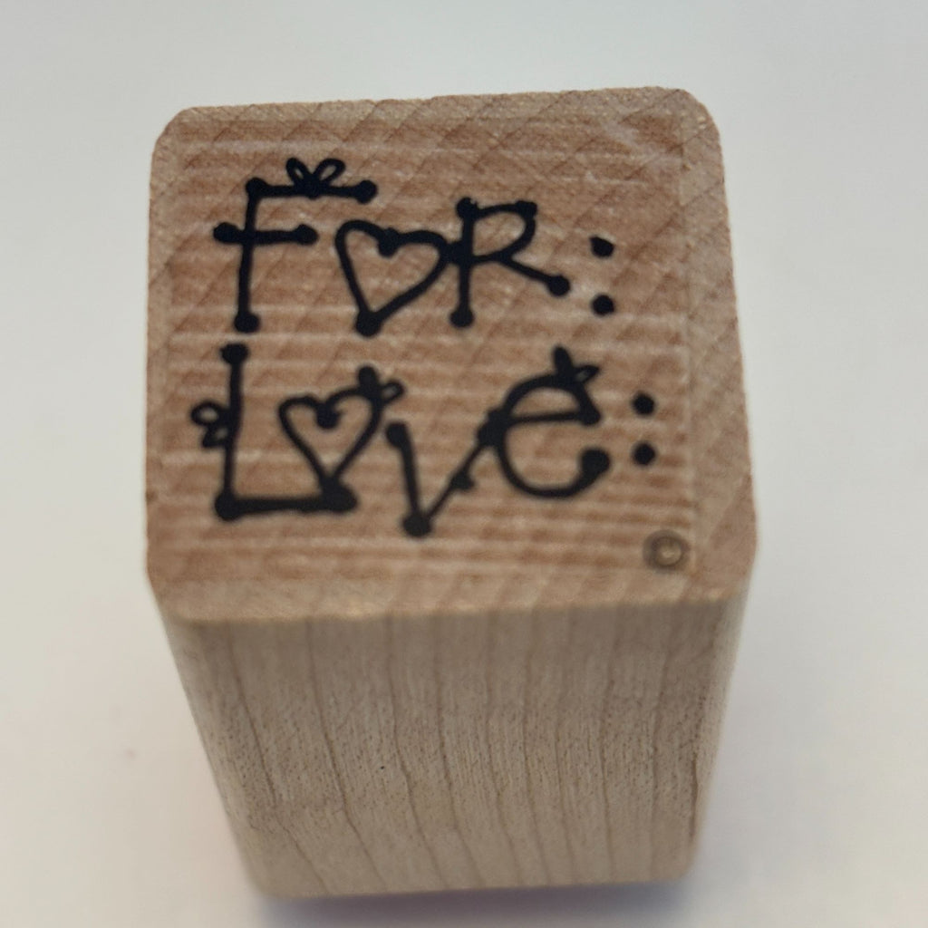 DOTS Rubber Stamp For Love To From Gift Tag Card Making Words Sentiment 1 Inch