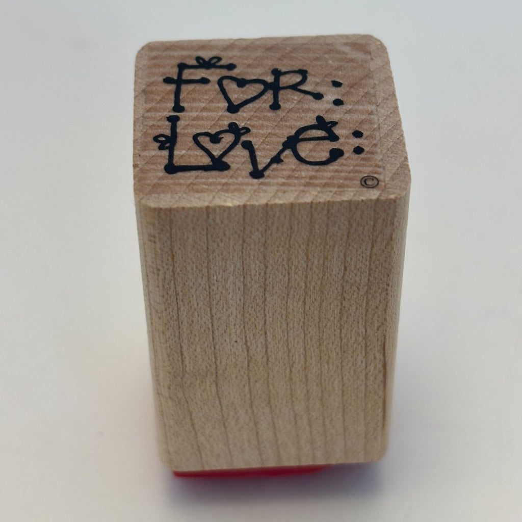 DOTS Rubber Stamp For Love To From Gift Tag Card Making Words Sentiment 1 Inch