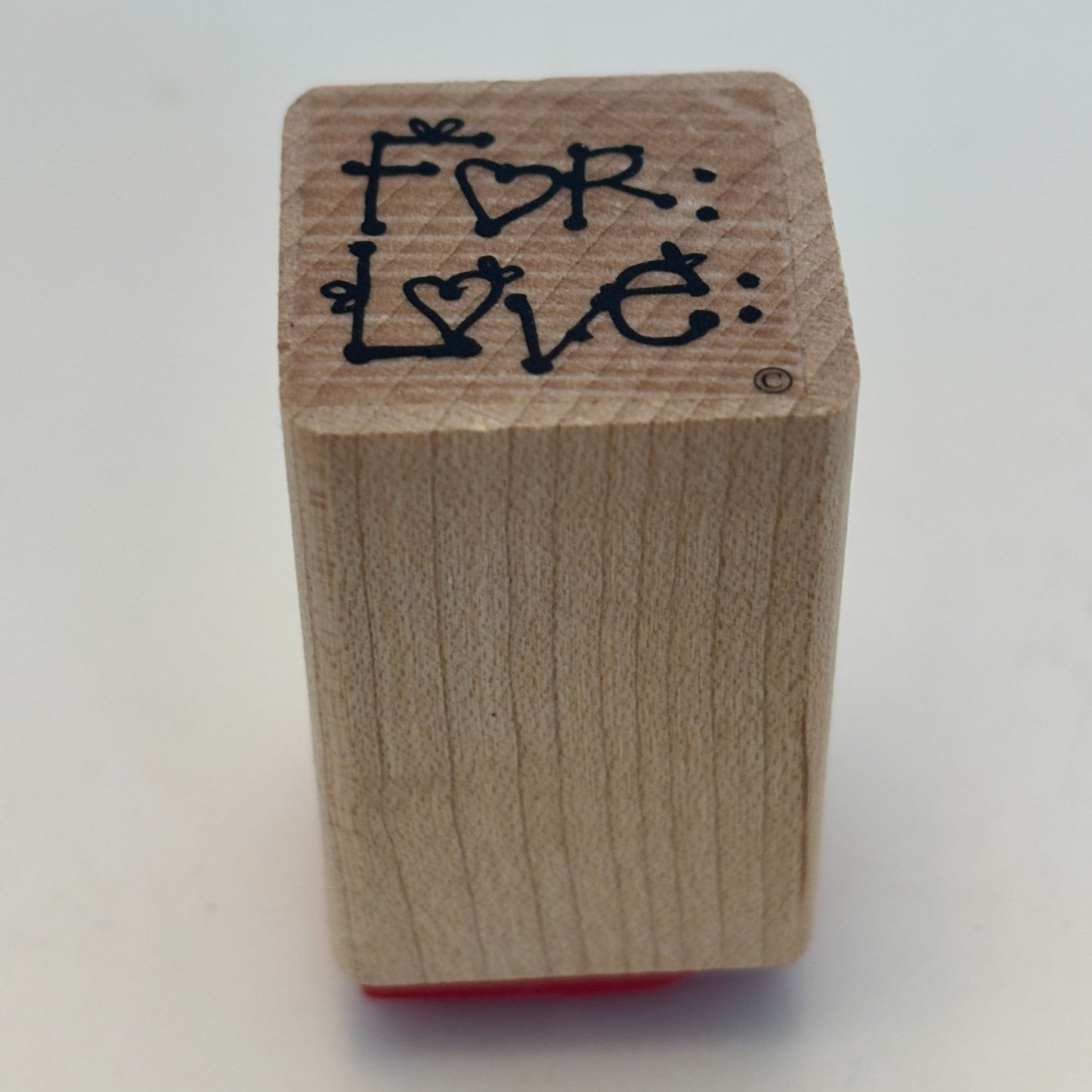 DOTS Rubber Stamp For Love To From Gift Tag Card Making Words Sentiment 1 Inch