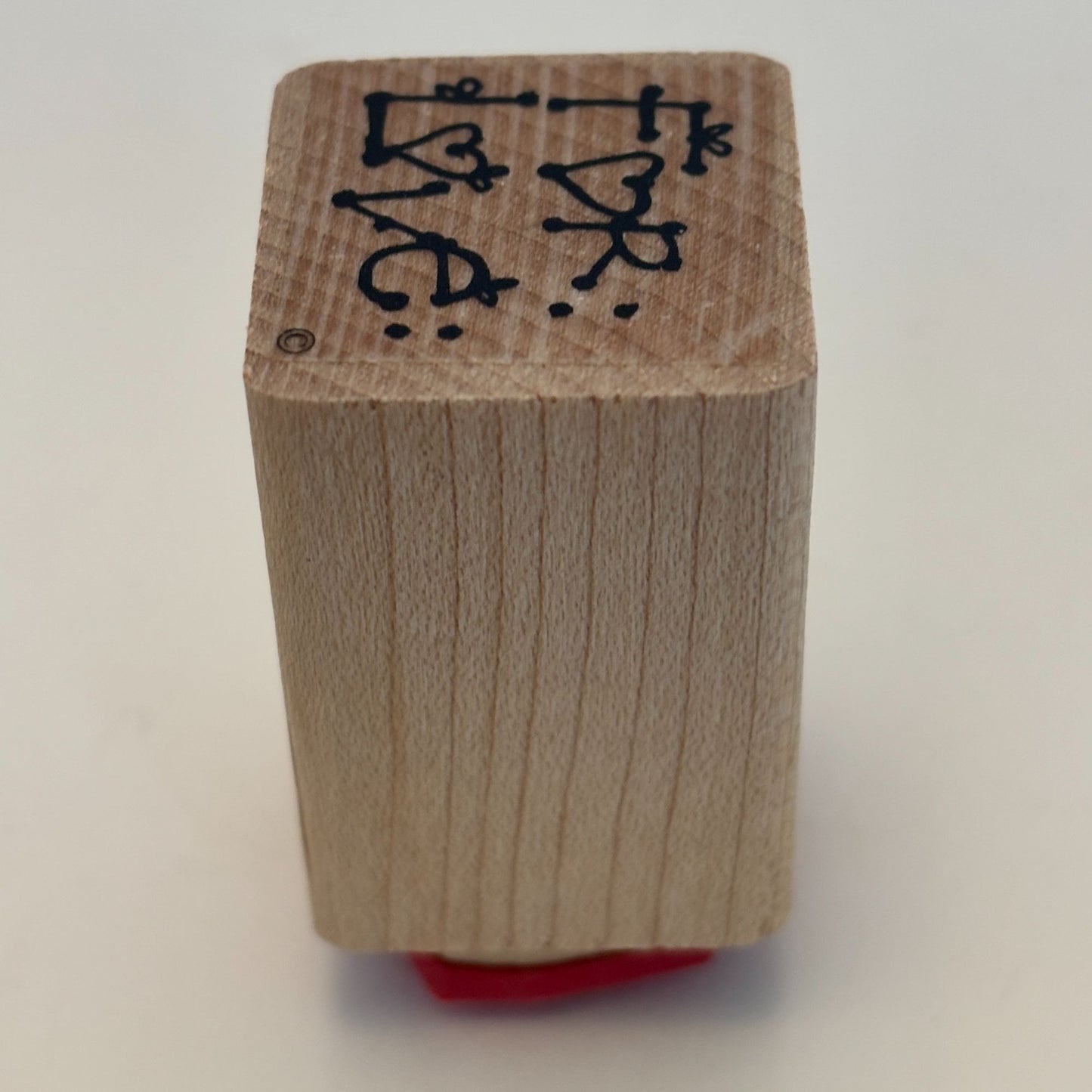 DOTS Rubber Stamp For Love To From Gift Tag Card Making Words Sentiment 1 Inch