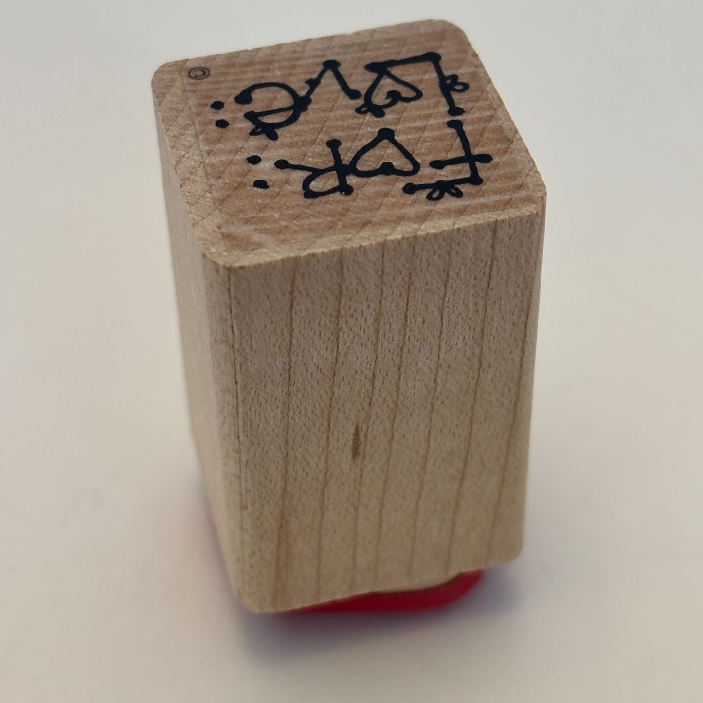 DOTS Rubber Stamp For Love To From Gift Tag Card Making Words Sentiment 1 Inch