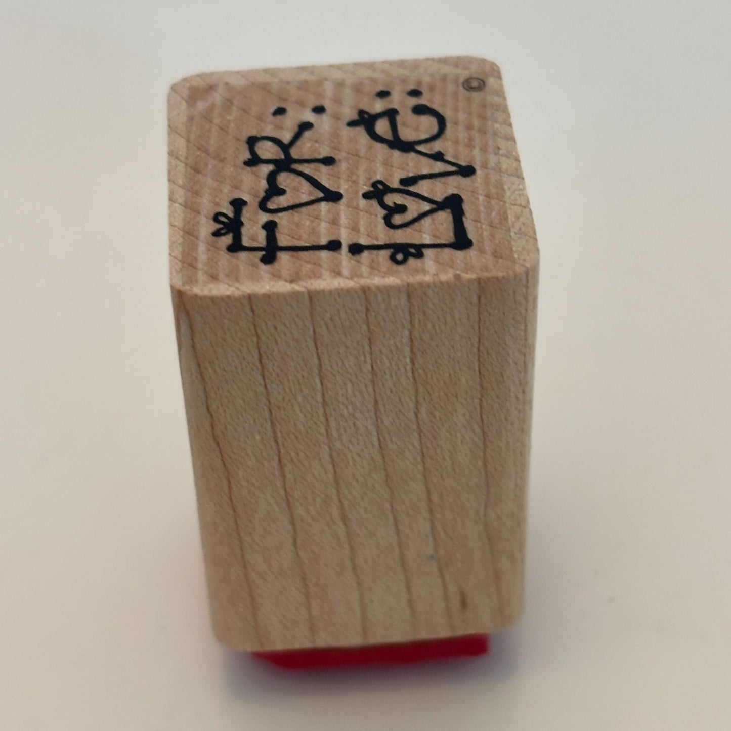 DOTS Rubber Stamp For Love To From Gift Tag Card Making Words Sentiment 1 Inch