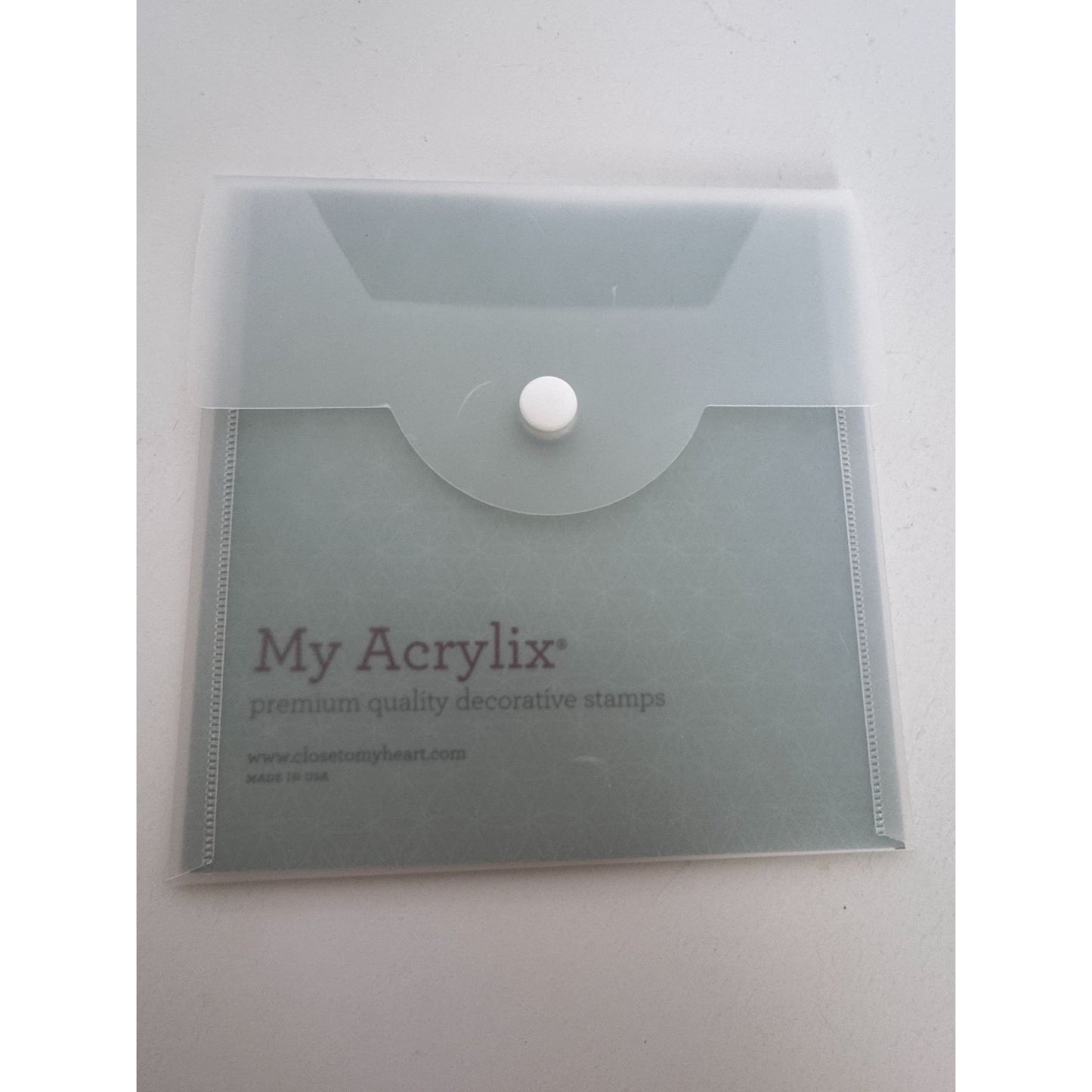 CTMH My Acrylix Acrylic Stamp Set A1165 Capture The Day Everyday Life Butterfly