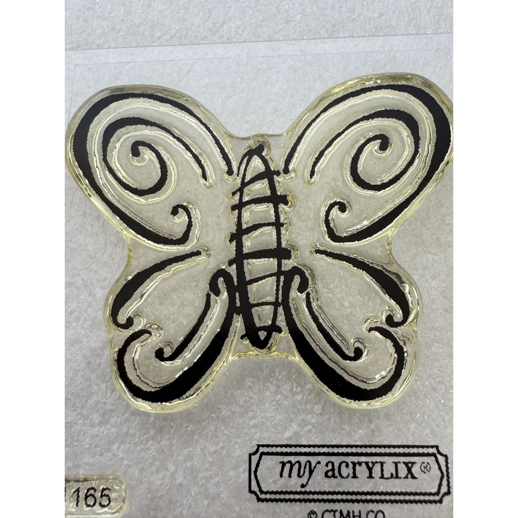 CTMH My Acrylix Acrylic Stamp Set A1165 Capture The Day Everyday Life Butterfly