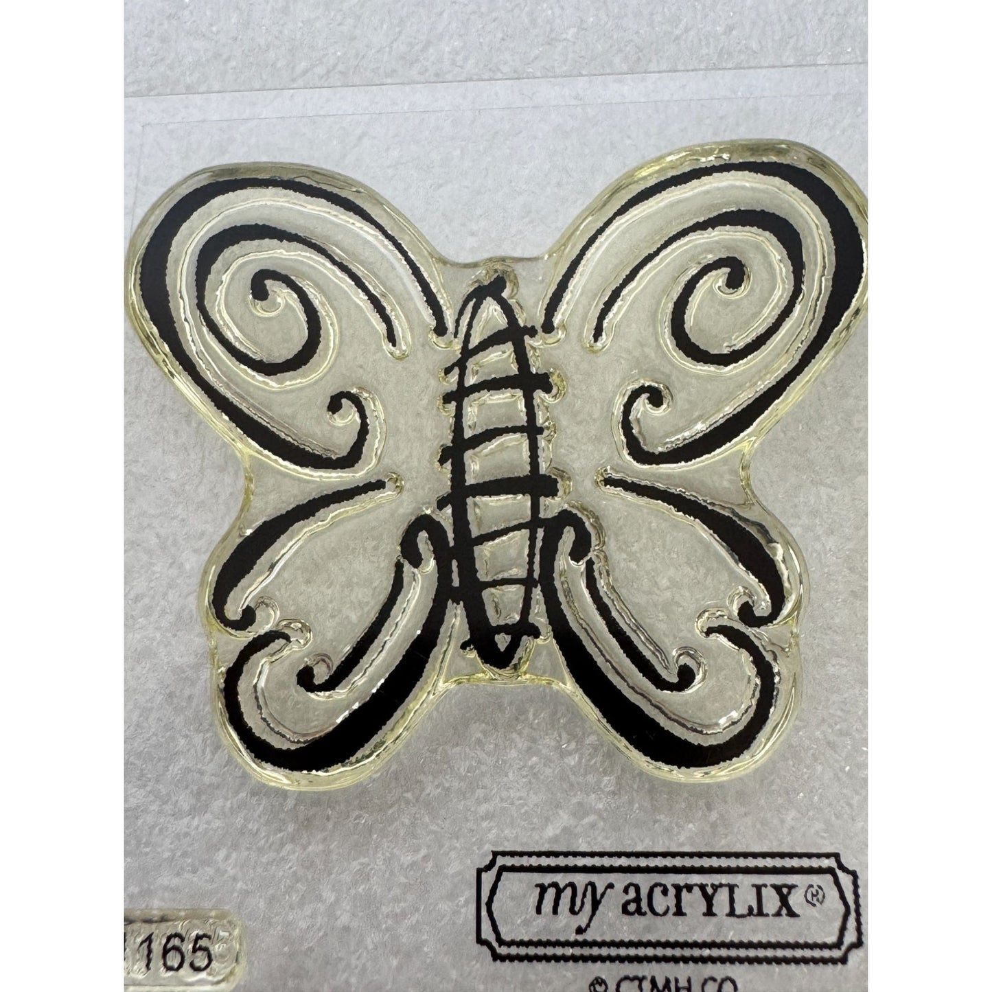 CTMH My Acrylix Acrylic Stamp Set A1165 Capture The Day Everyday Life Butterfly