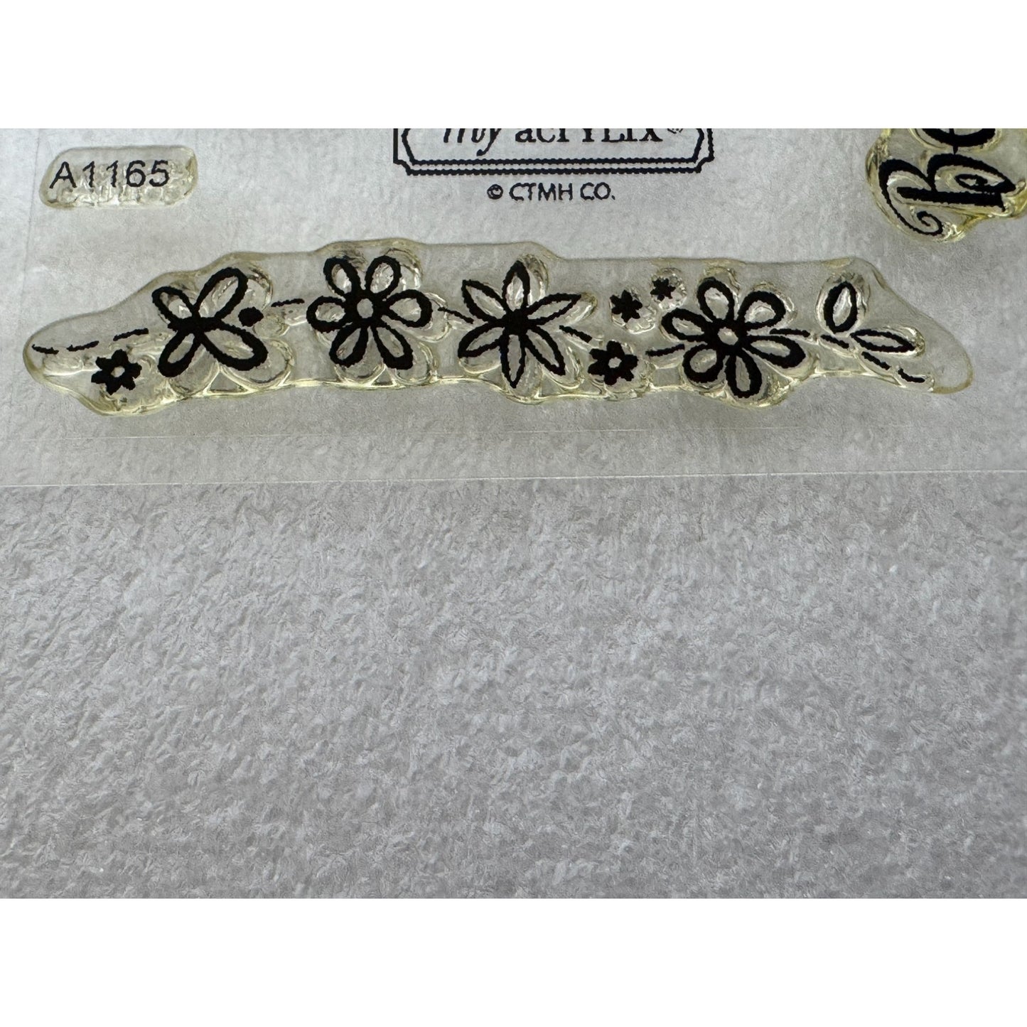 CTMH My Acrylix Acrylic Stamp Set A1165 Capture The Day Everyday Life Butterfly