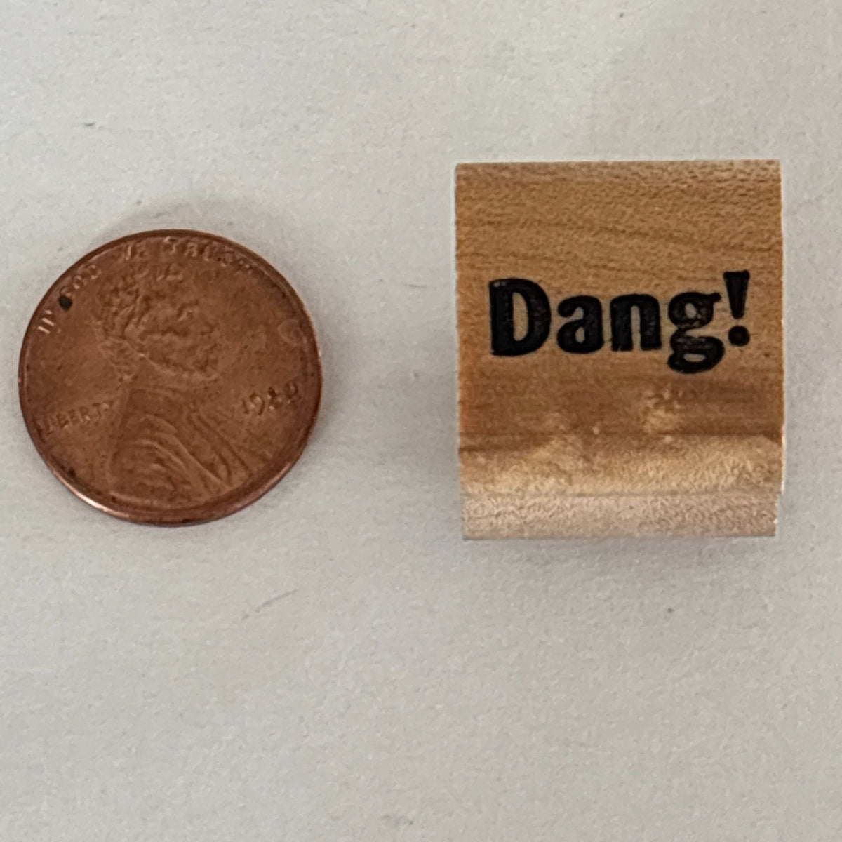 Rubber Monger Rubber Stamp Dang Mini Word Funny Sentiment Cardmaking Paper Crafting Junk Journaling