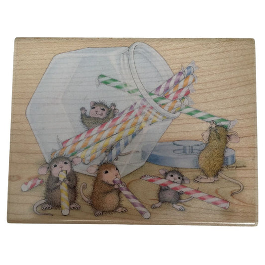 Stampabilities Rubber Stamp Want Candy Now House Mouse Rare Mudpie Muzzy Monica