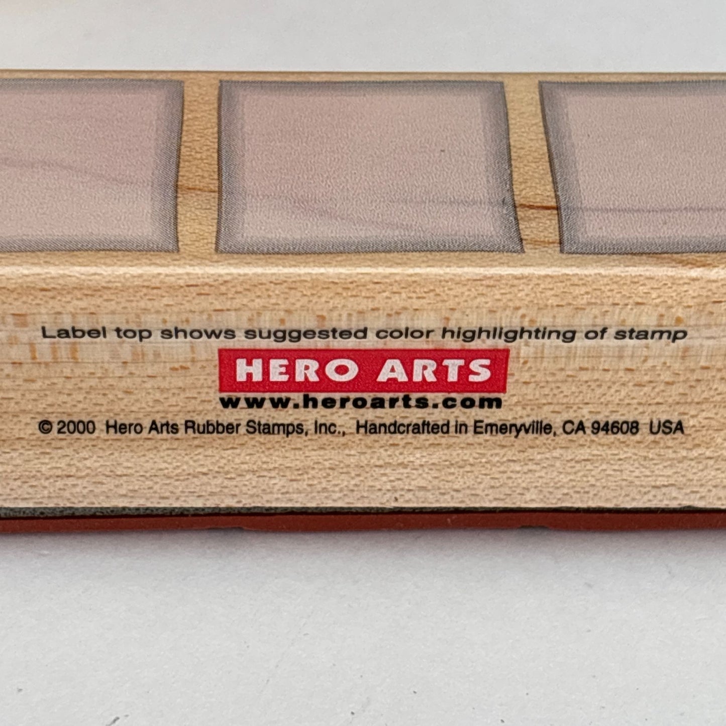 Hero Arts Rubber Stamp Three Solids Shadow Squares Border Geometric Craft C2052 Cardmaking Scrapbooking