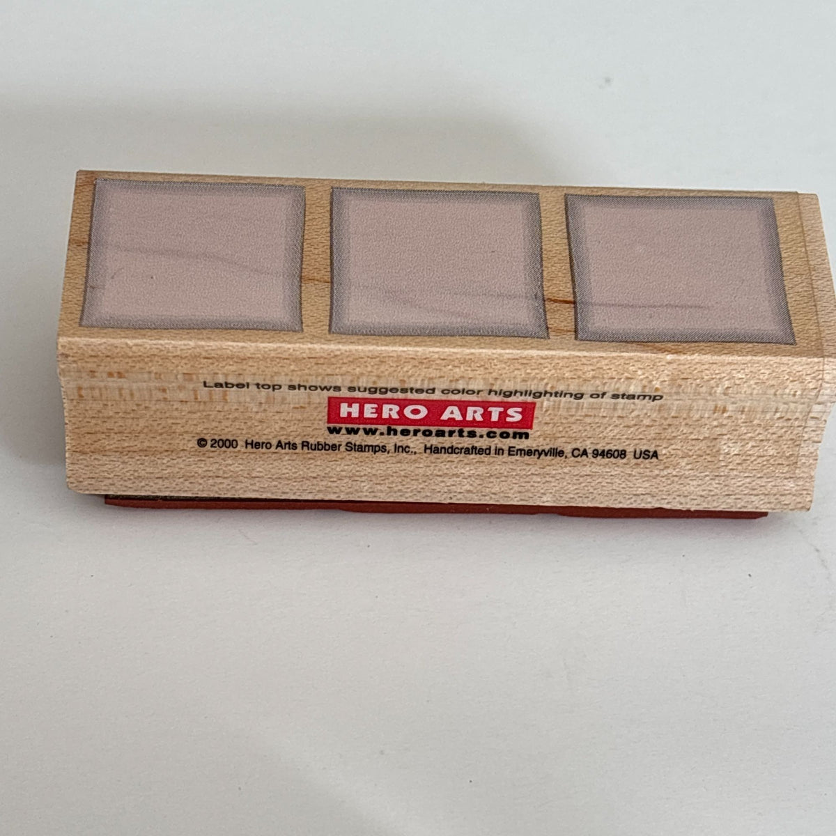 Hero Arts Rubber Stamp Three Solids Shadow Squares Border Geometric Craft C2052 Cardmaking Scrapbooking