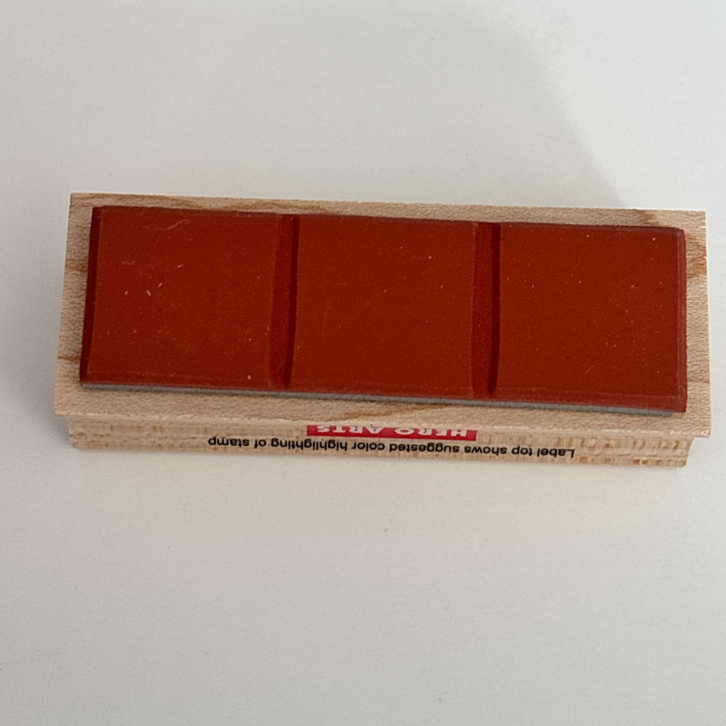 Hero Arts Rubber Stamp Three Solids Shadow Squares Border Geometric Craft C2052 Cardmaking Scrapbooking