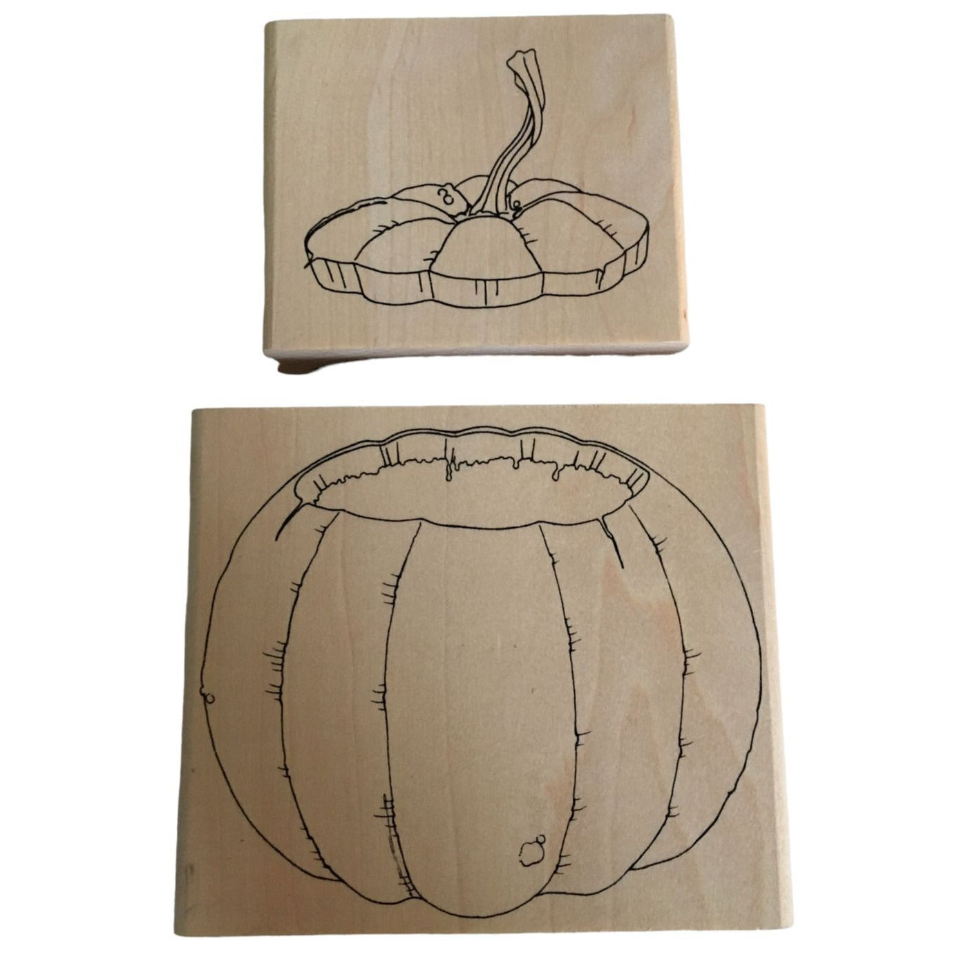 Art Gone Wild Rubber Stamps Set Pumpkin Carving Lid Fall Halloween Card Making