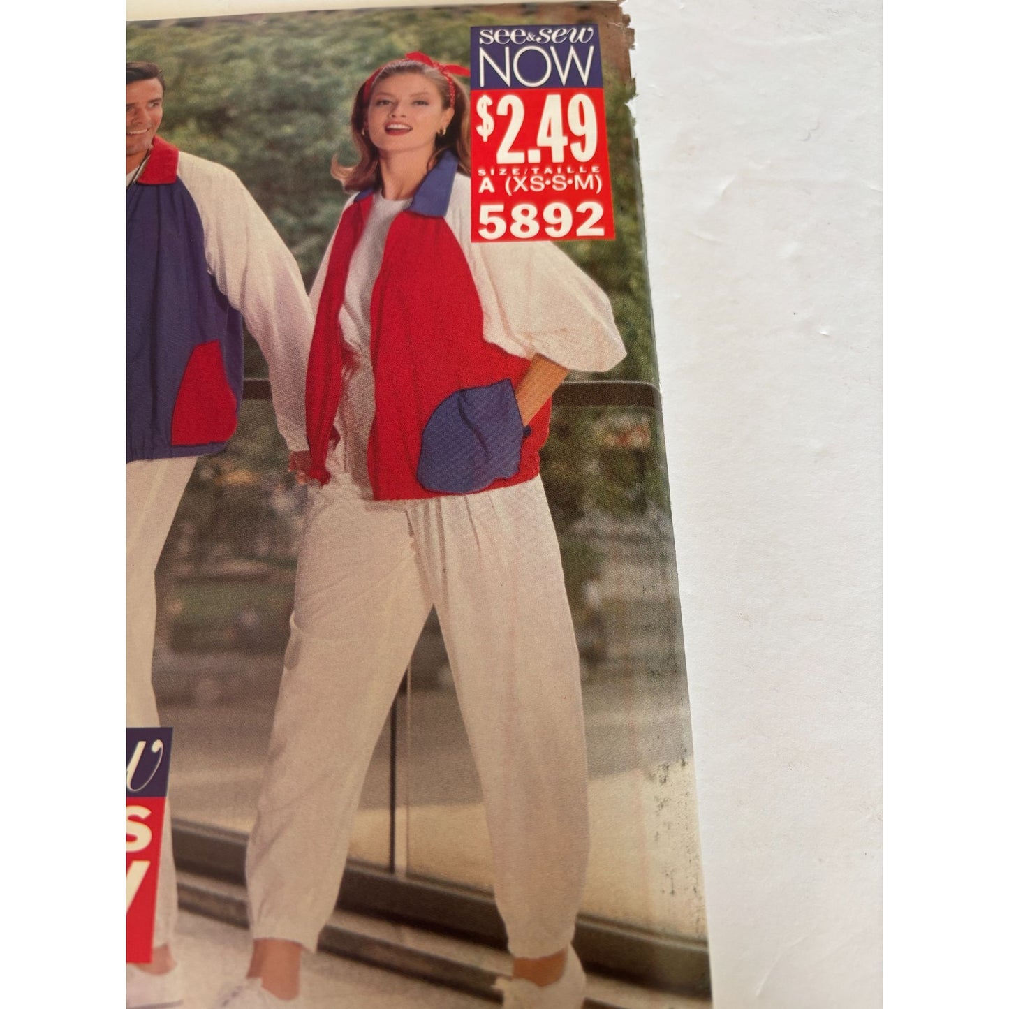 Butterick Sewing Pattern 5892 Athletic Jacket Pants Uncut Workout Casual 6-14 UC