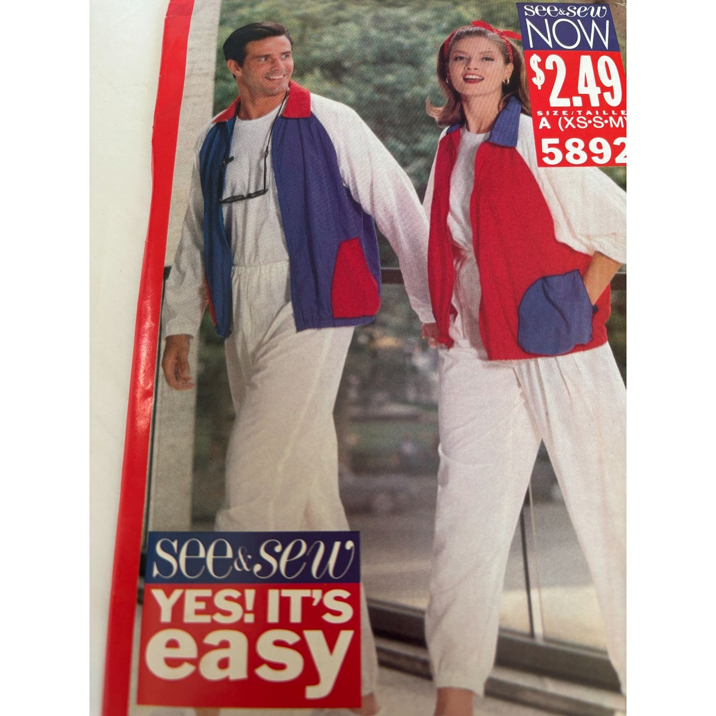Butterick Sewing Pattern 5892 Athletic Jacket Pants Uncut Workout Casual 6-14 UC
