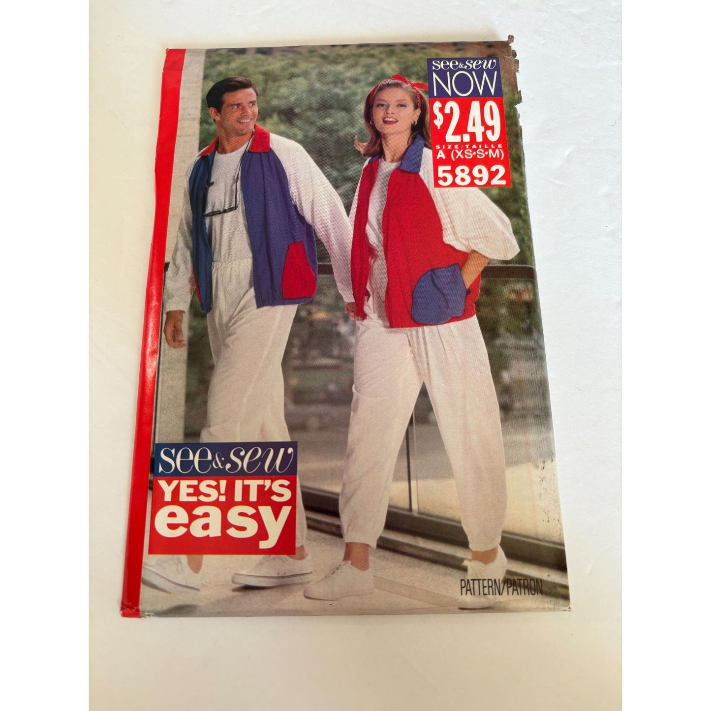 Butterick Sewing Pattern 5892 Athletic Jacket Pants Uncut Workout Casual 6-14 UC