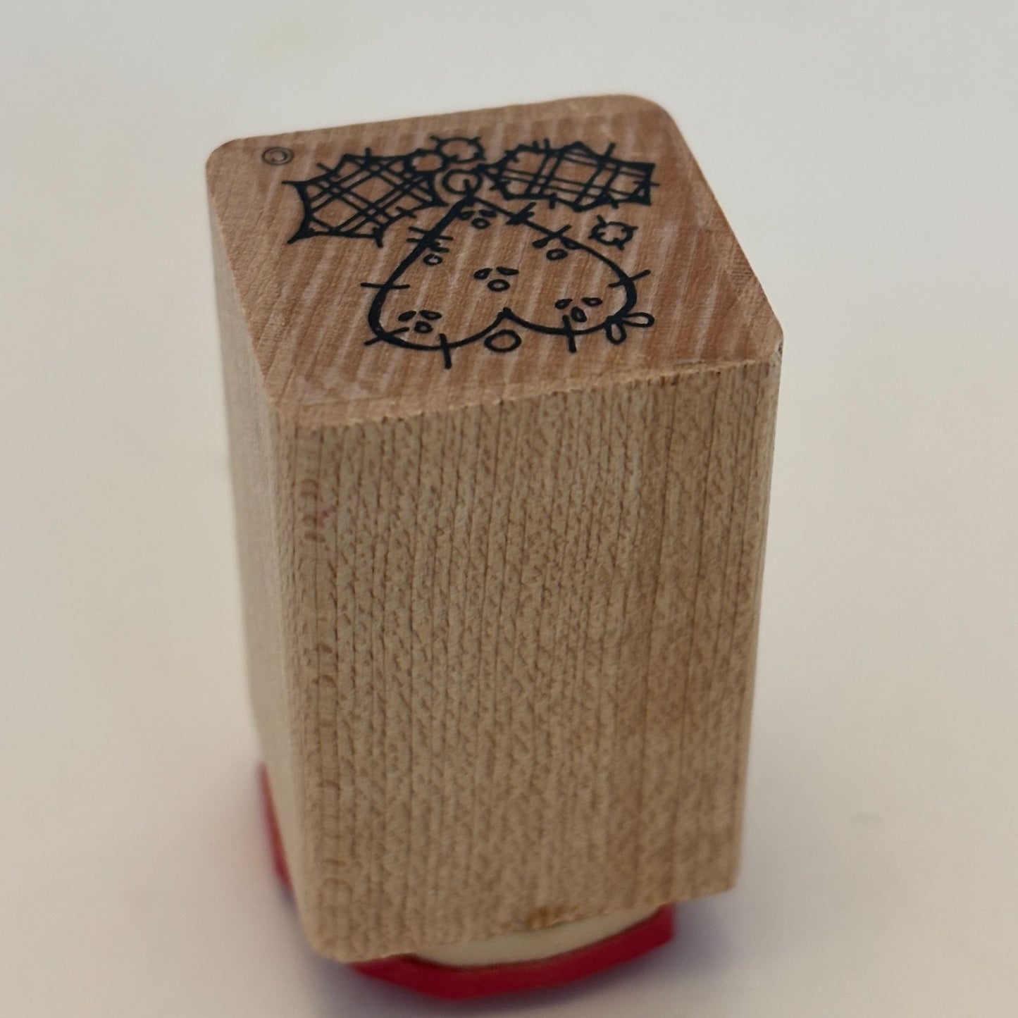 DOTS Rubber Stamp Christmas Heart Country Patches Holly Gift Tag Card Making