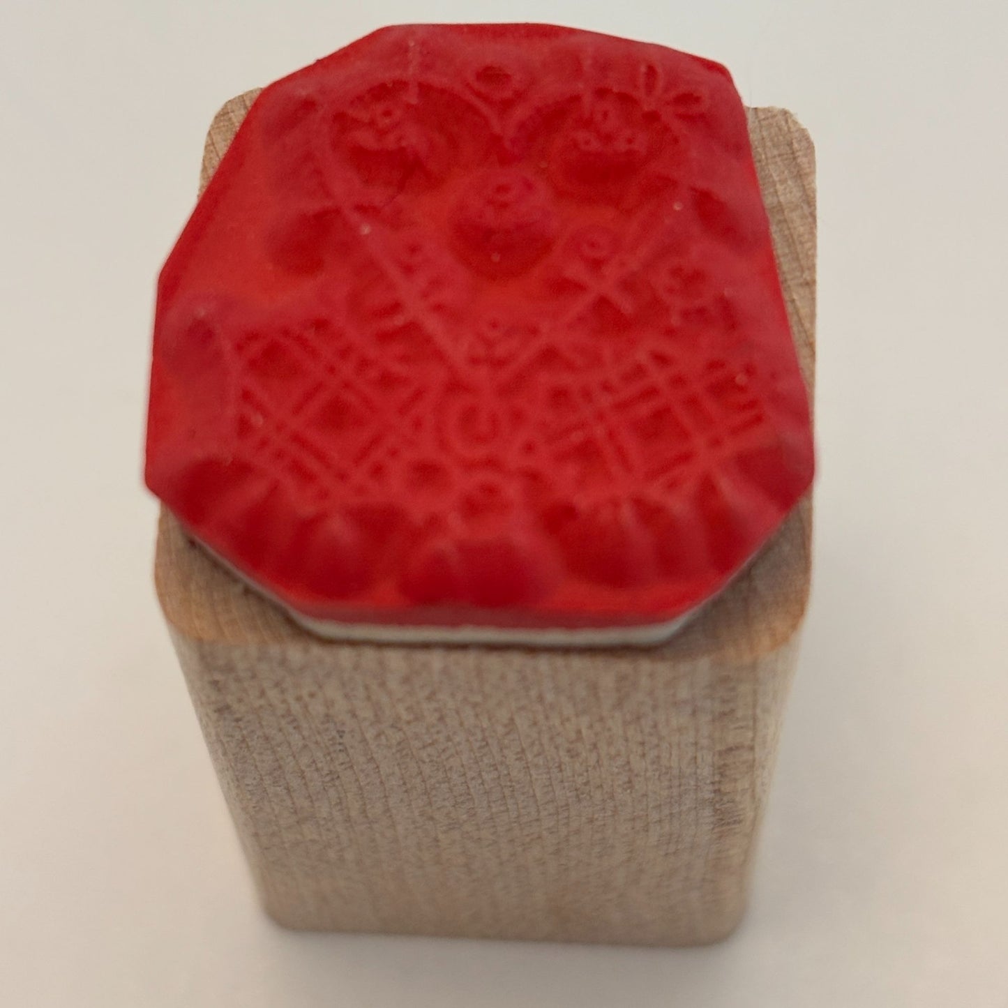 DOTS Rubber Stamp Christmas Heart Country Patches Holly Gift Tag Card Making