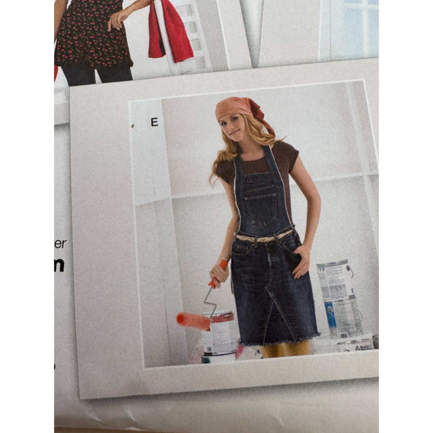 Simplicity Sewing Pattern 2682 Aprons Go Green Recycled Jeans Denim S M L XL UC