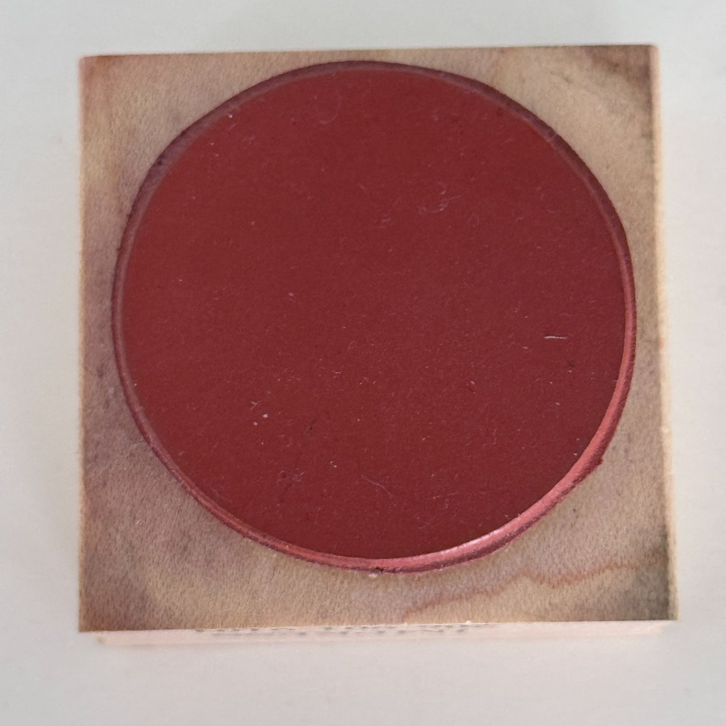Impress Rubber Stamp Round Circle Solid Shape 1.5 inch Geometric Background Cardmaking Background