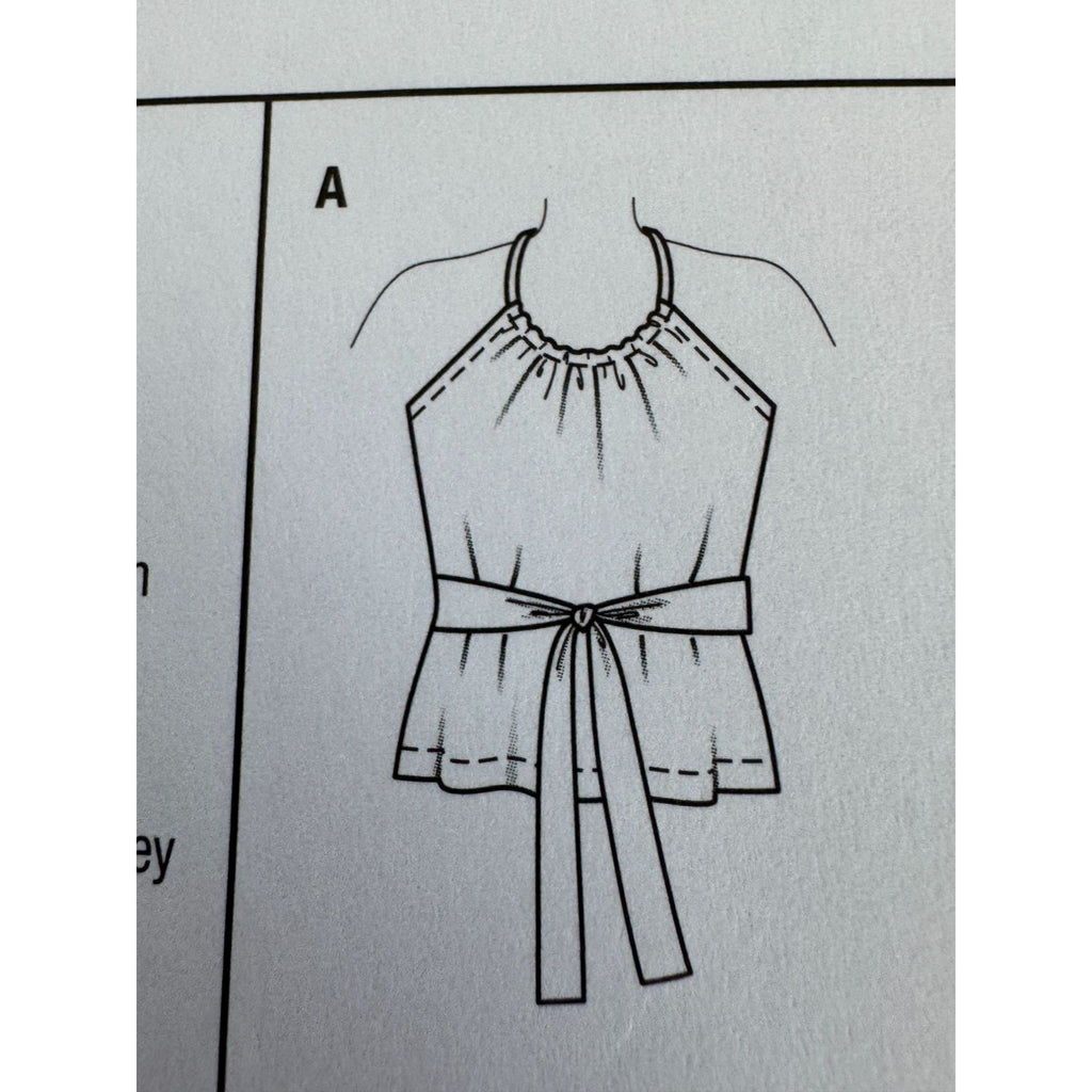 Burda Sewing Pattern 6118 Halter Neck Dress Top Shirt Summer Easy Sizes 8-18 UC