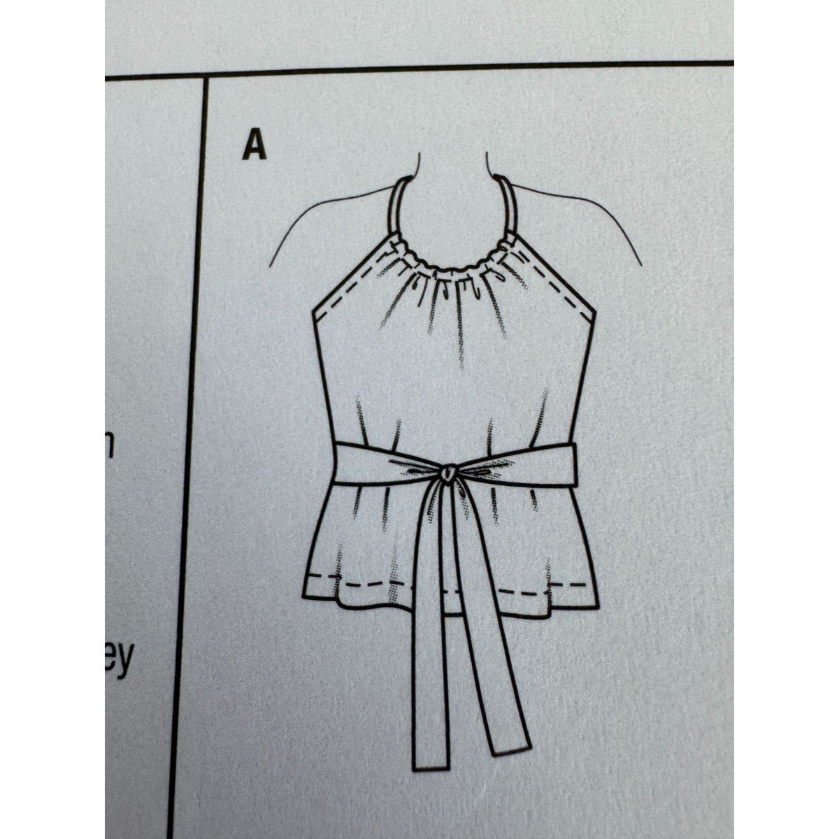 Burda Sewing Pattern 6118 Halter Neck Dress Top Shirt Summer Easy Sizes 8-18 UC