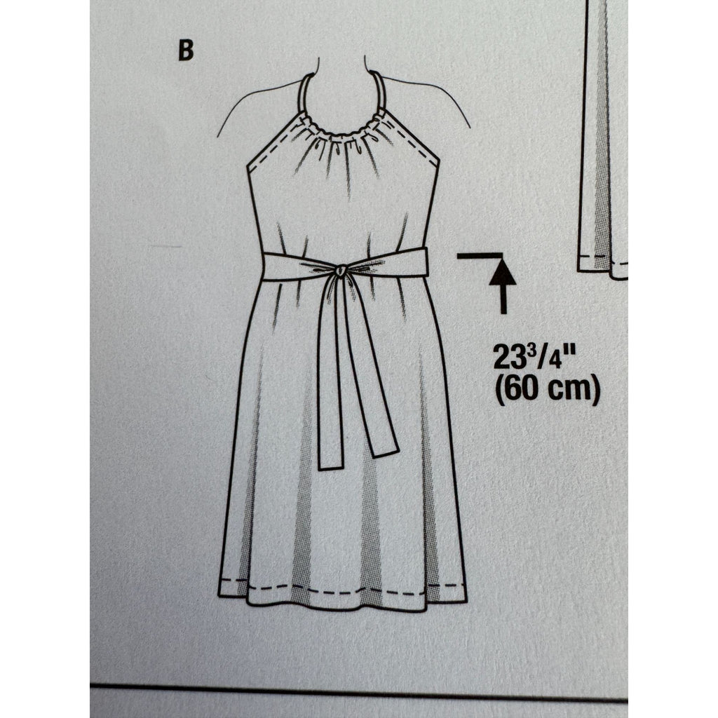 Burda Sewing Pattern 6118 Halter Neck Dress Top Shirt Summer Easy Sizes 8-18 UC