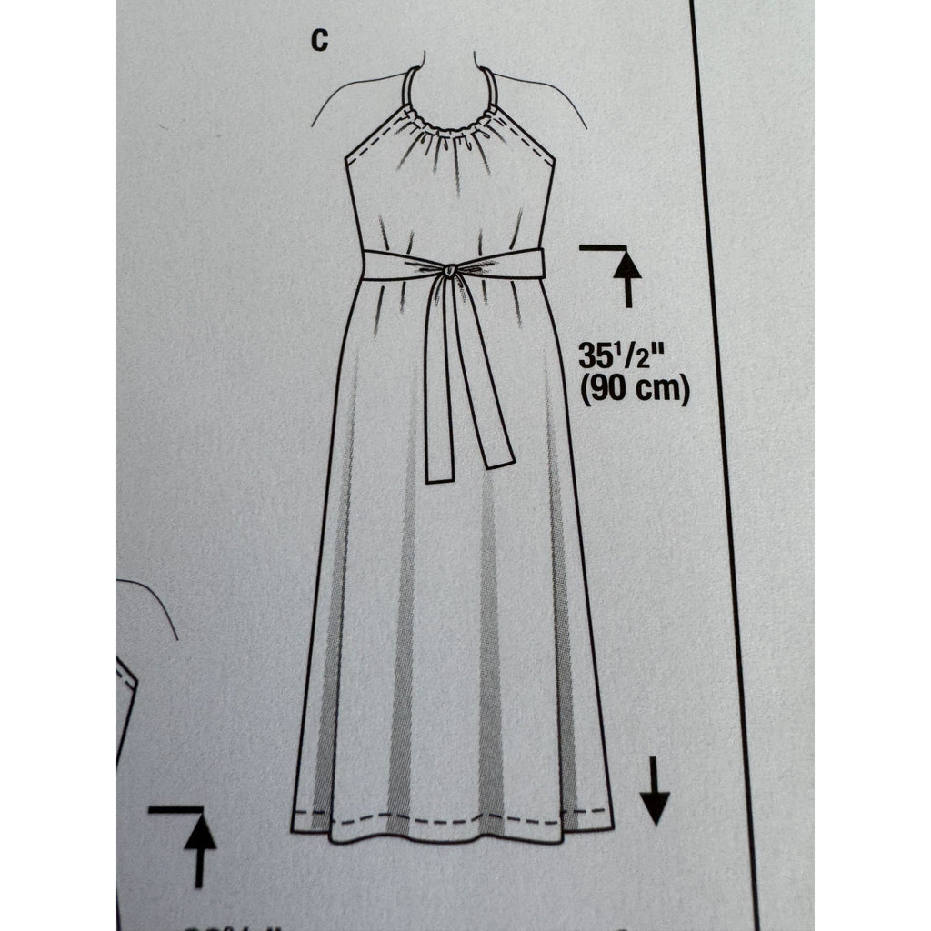 Burda Sewing Pattern 6118 Halter Neck Dress Top Shirt Summer Easy Sizes 8-18 UC