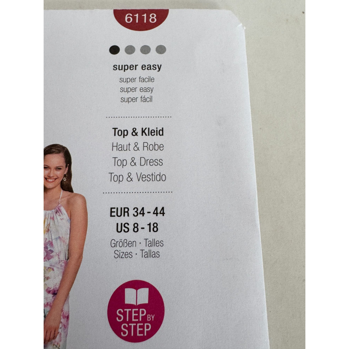 Burda Sewing Pattern 6118 Halter Neck Dress Top Shirt Summer Easy Sizes 8-18 UC