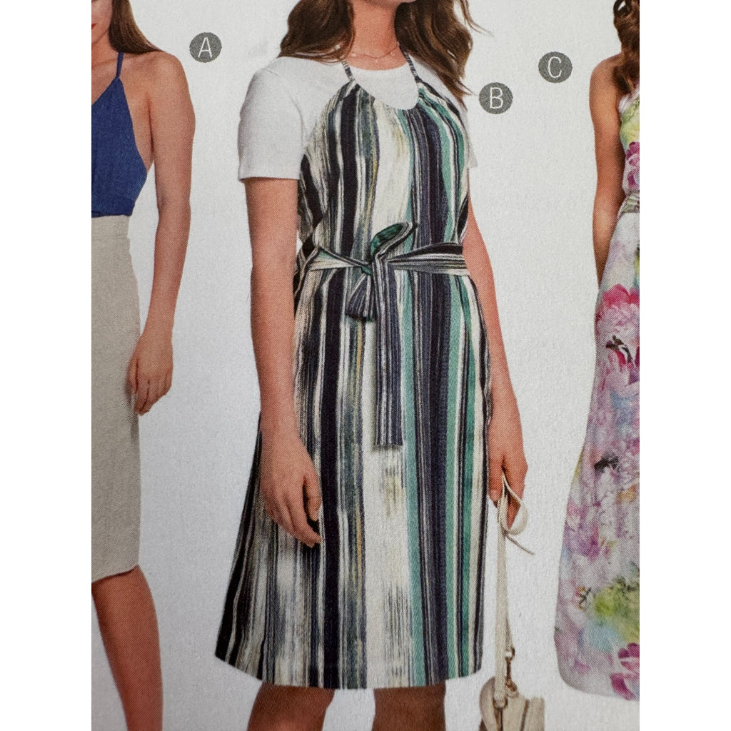 Burda Sewing Pattern 6118 Halter Neck Dress Top Shirt Summer Easy Sizes 8-18 UC
