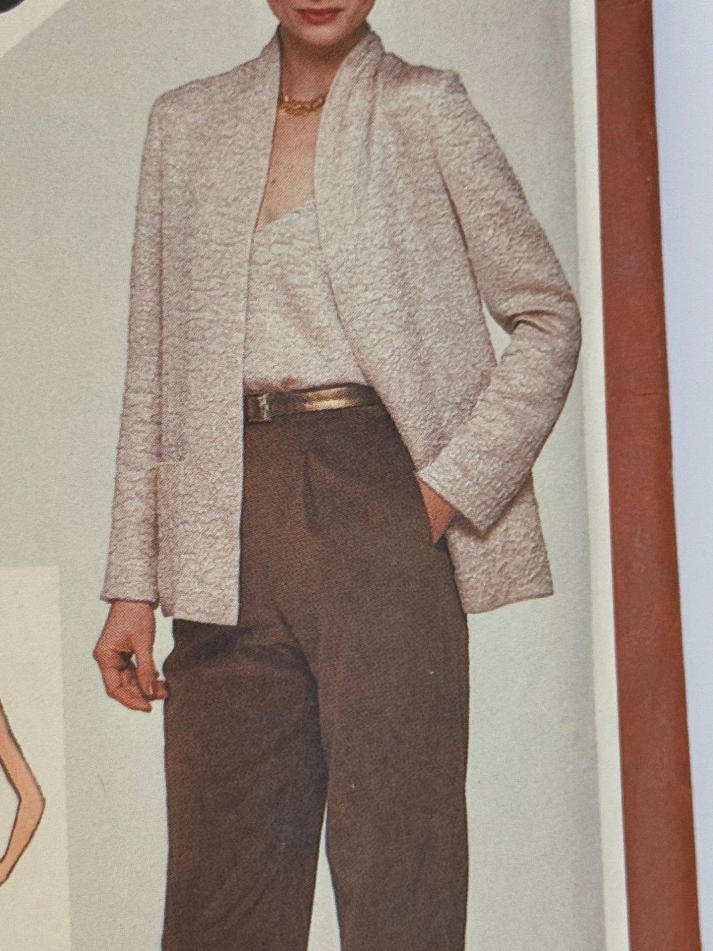 Simplicity  Sewing Pattern 9806 Jacket Tapered Pants Camisole Outfit 10 UC 1980s