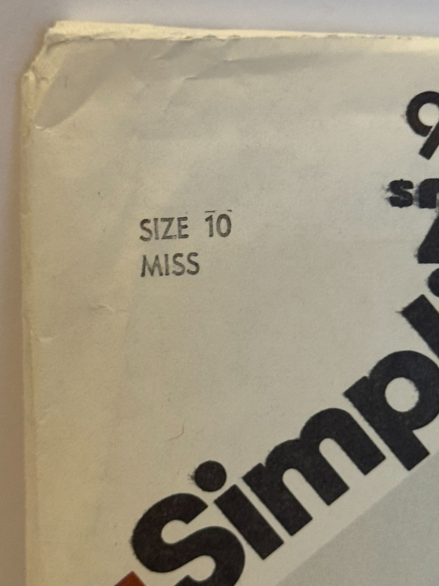 Simplicity  Sewing Pattern 9806 Jacket Tapered Pants Camisole Outfit 10 UC 1980s